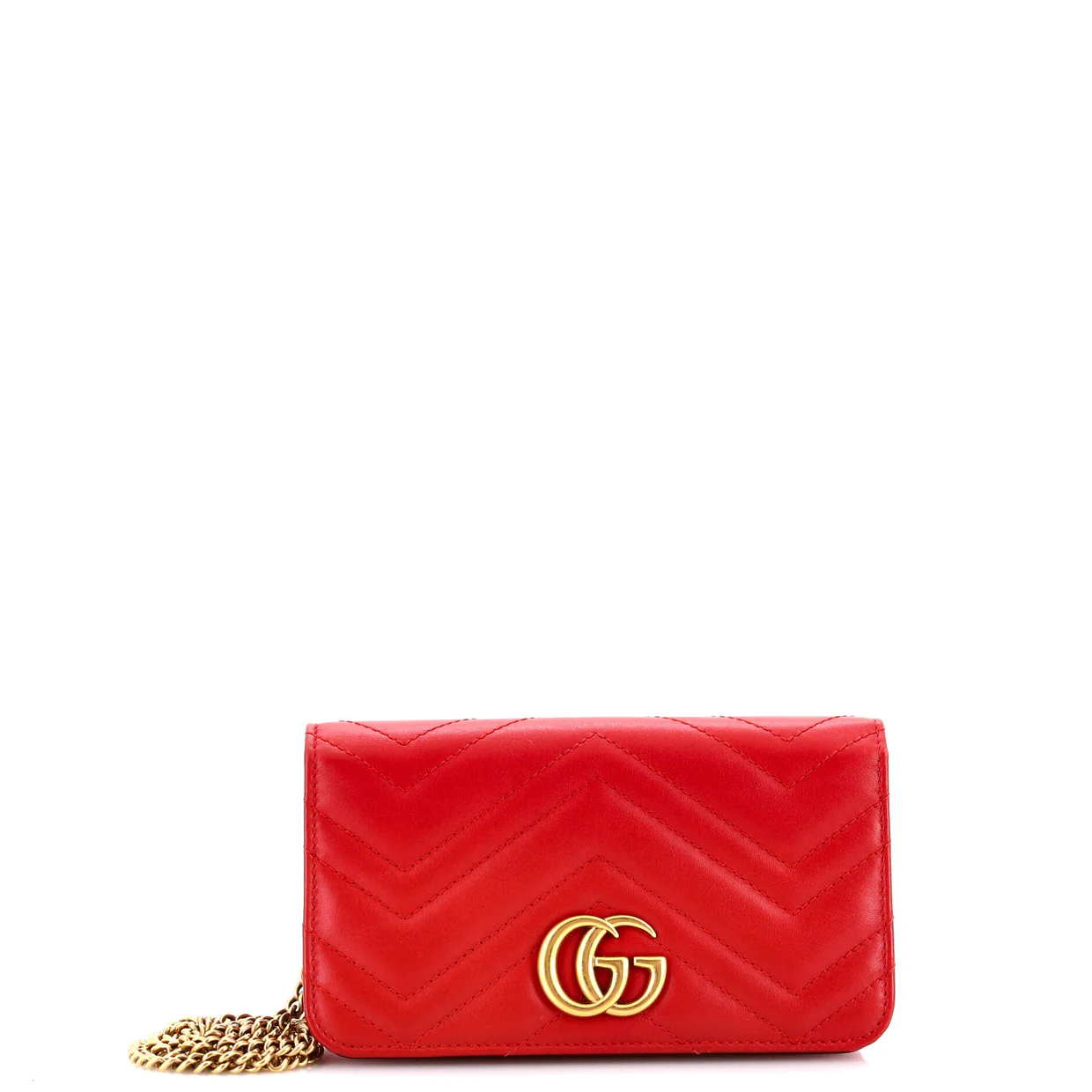 GG Marmont Chain Flap Bag Matelasse Leather Mini - Deep Luxury