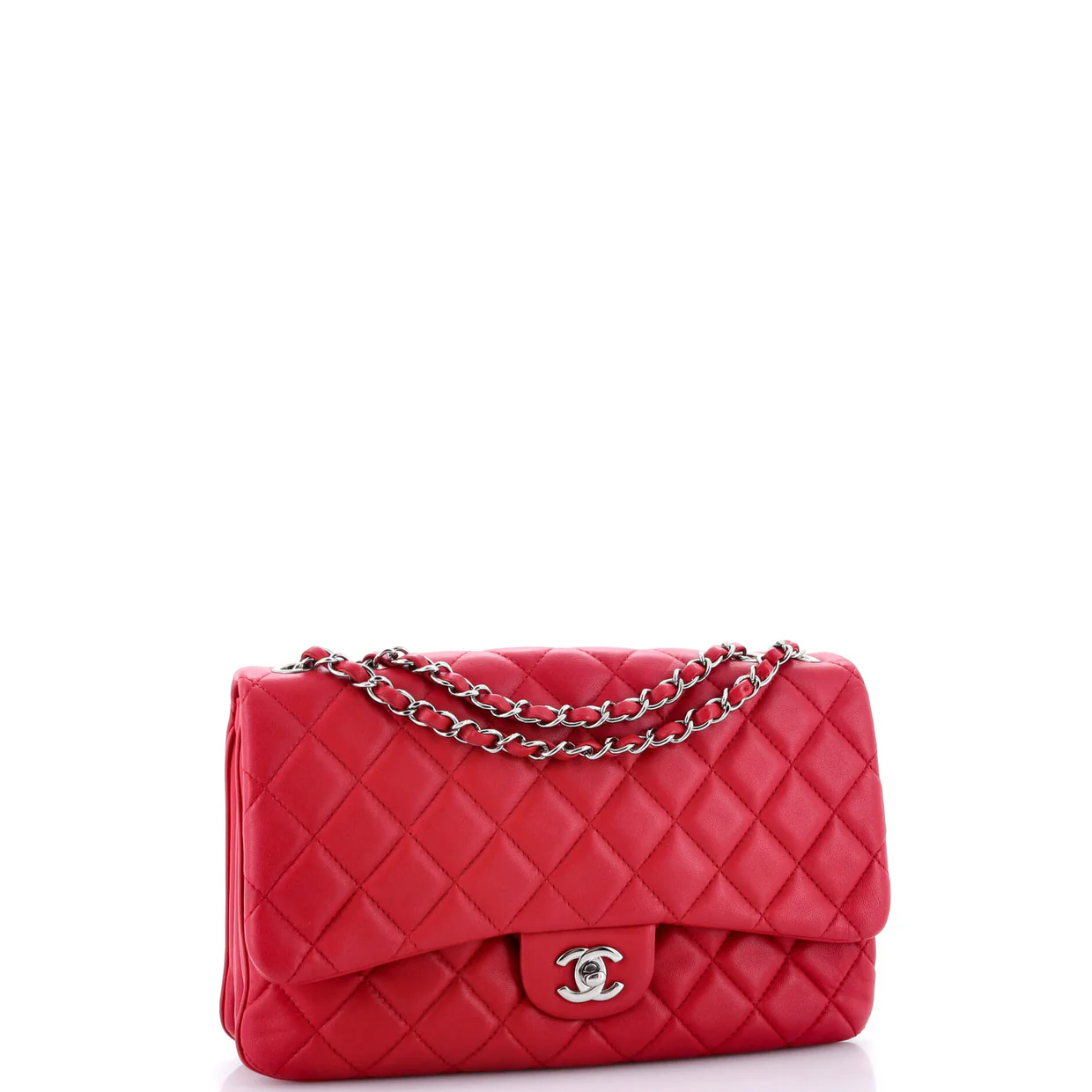3 Flap Bag NM Quilted Lambskin Jumbo - Deep Luxury