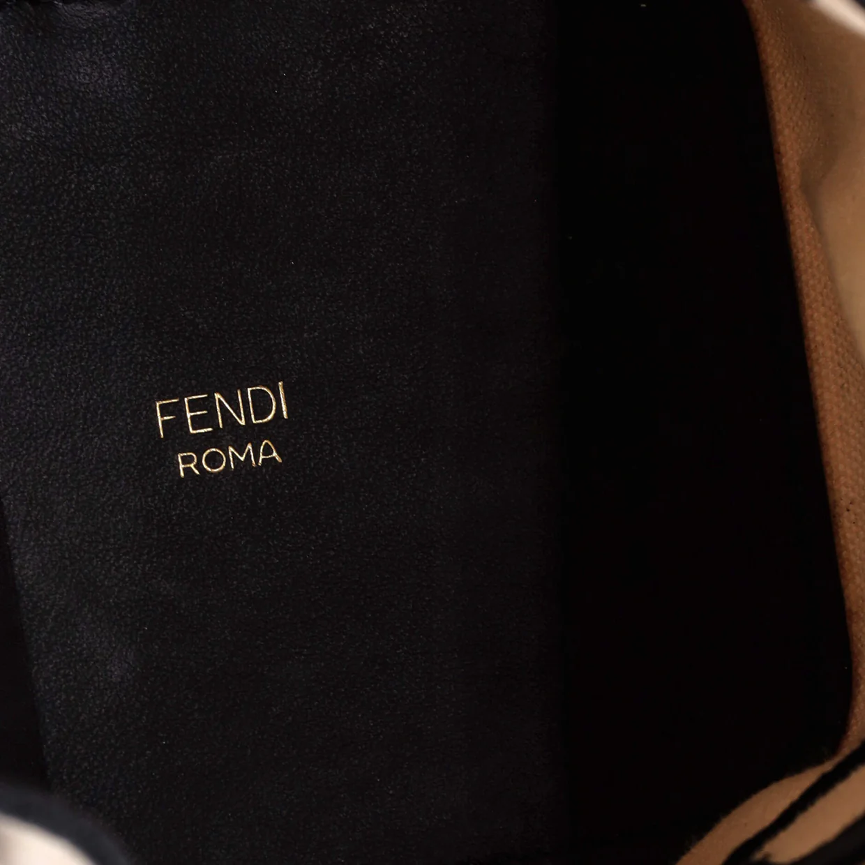 Logo Mon Tresor Bucket Bag Embroidered Canvas Mini - Deep Luxury