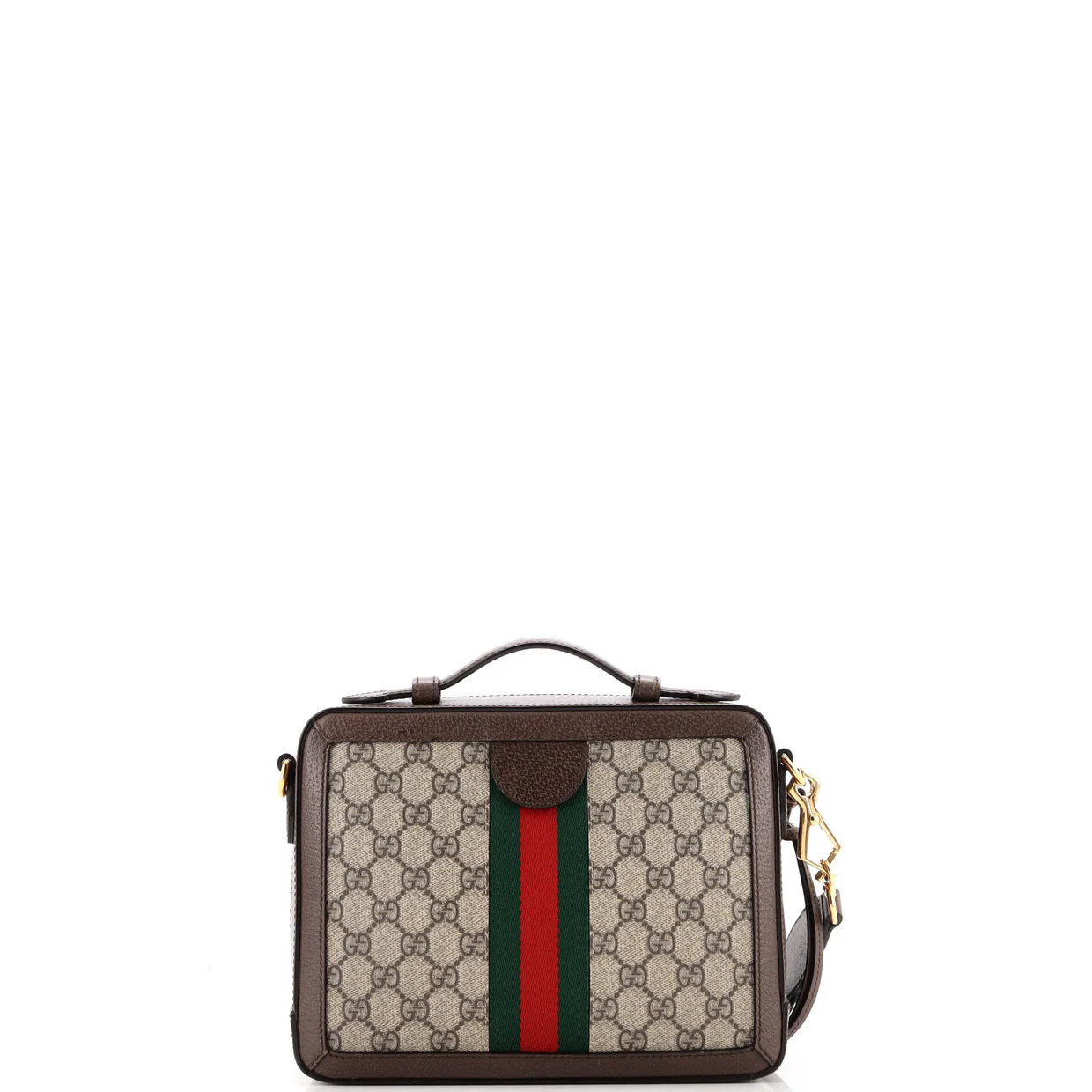 Ophidia Zip Around Camera Bag GG Coated Canvas Small - Deep Luxury