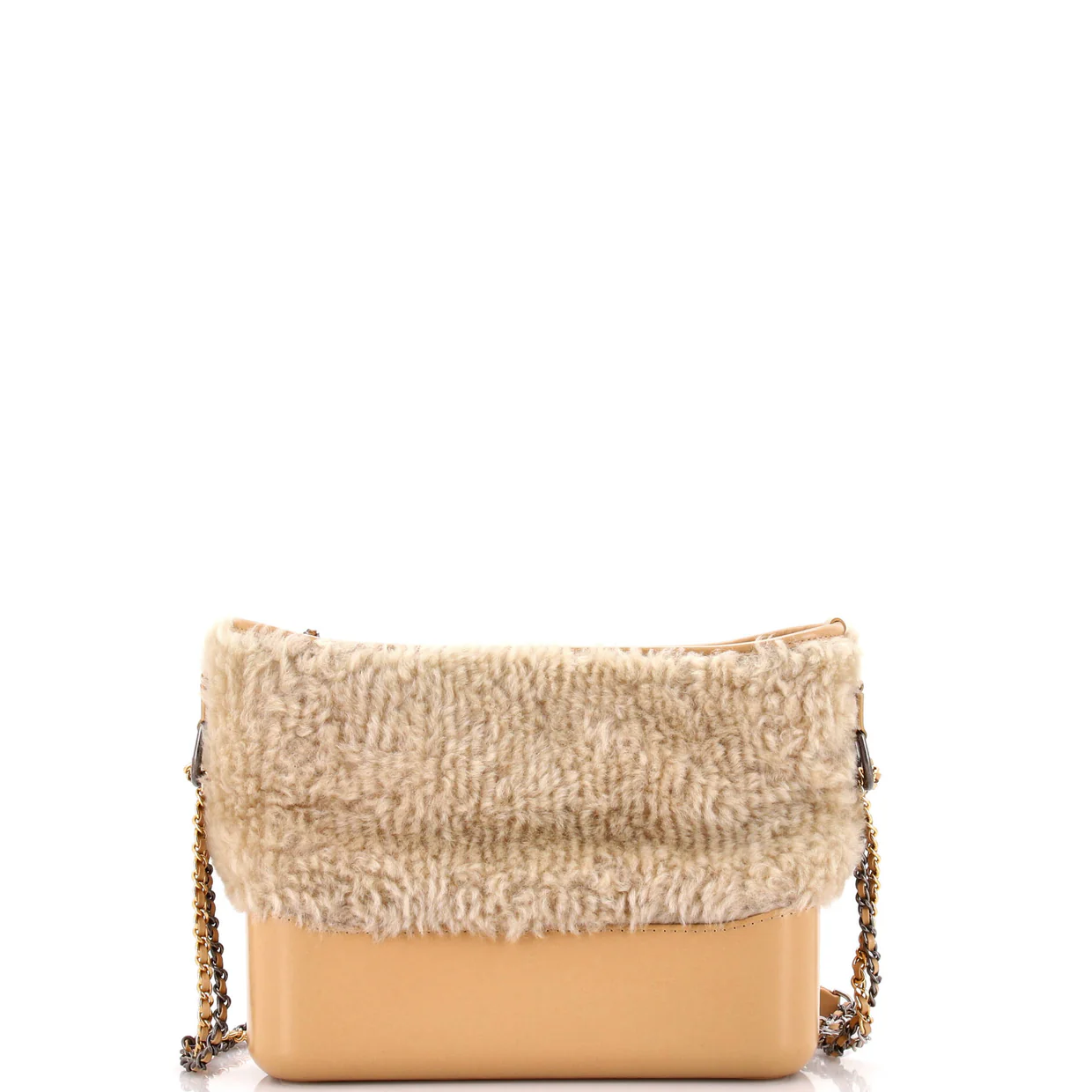 Gabrielle Hobo Shearling and Leather Medium - Deep Luxury