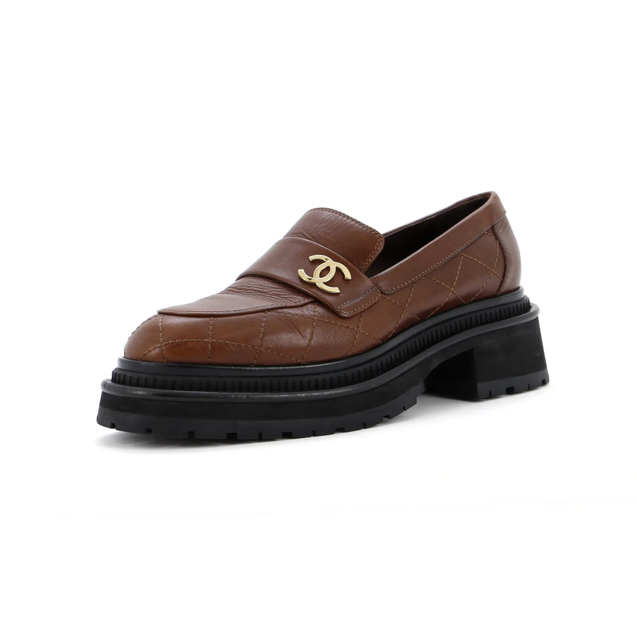 Women's CC Loafers Quilted Leather - Deep Luxury