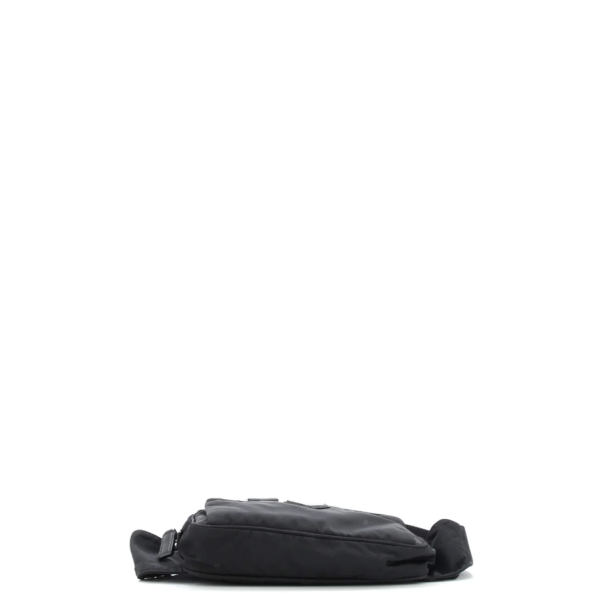Front Pocket Belt Bag Re-Nylon with Saffiano Leather - Deep Luxury
