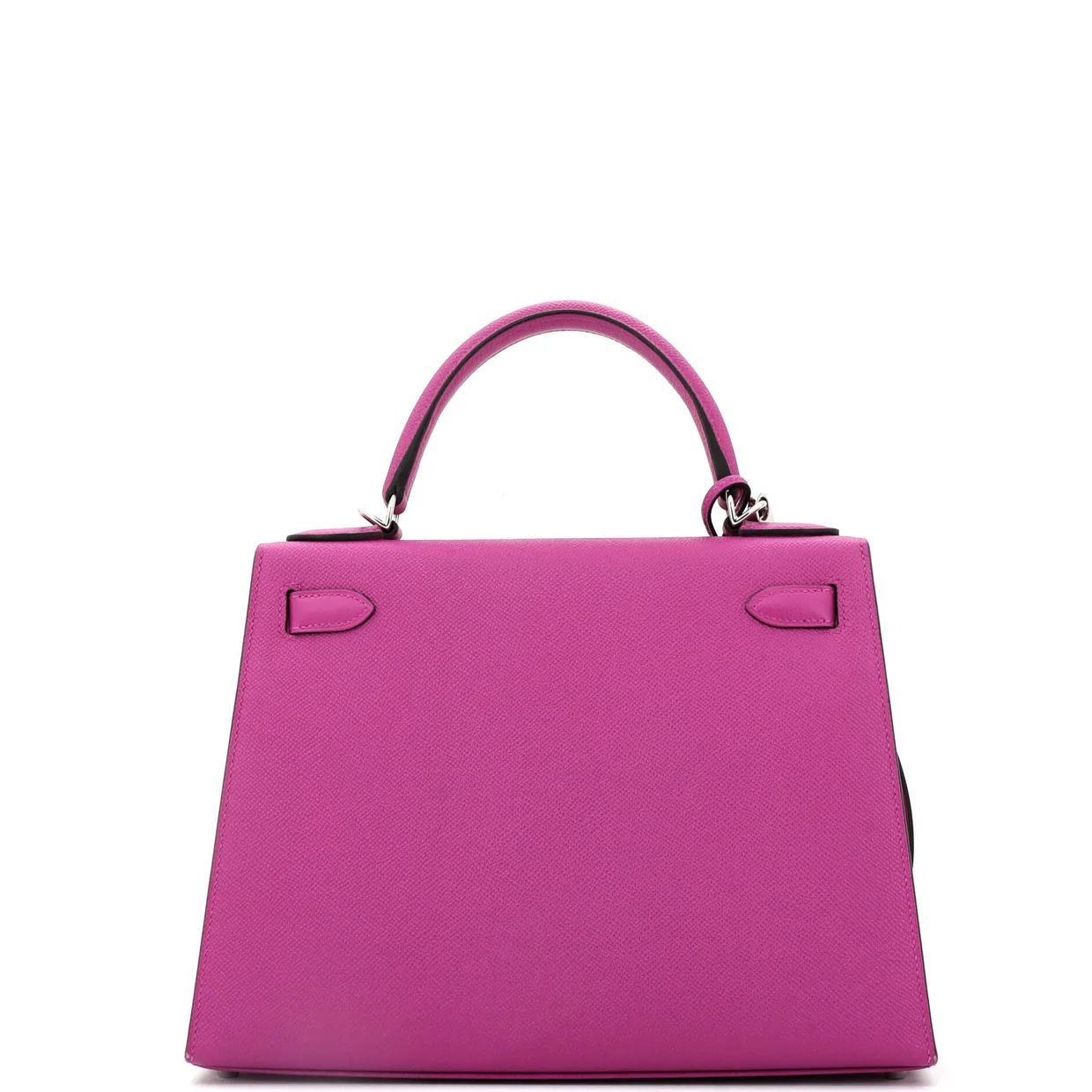Kelly Handbag Rose Pourpre Epsom with Palladium Hardware 28 - Deep Luxury