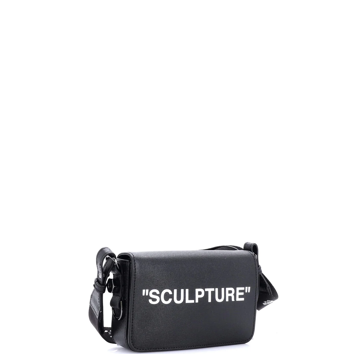 Binder Clip Flap Bag Printed Leather Small - Deep Luxury
