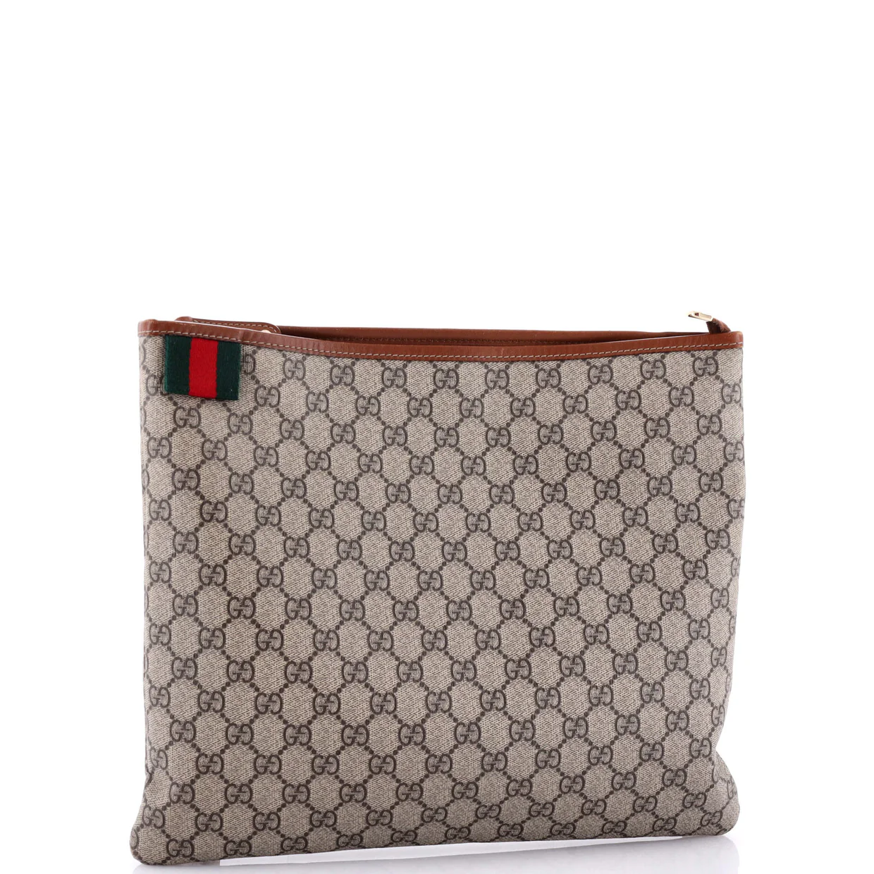 Web Loop Flat Messenger GG Coated Canvas Large - Deep Luxury