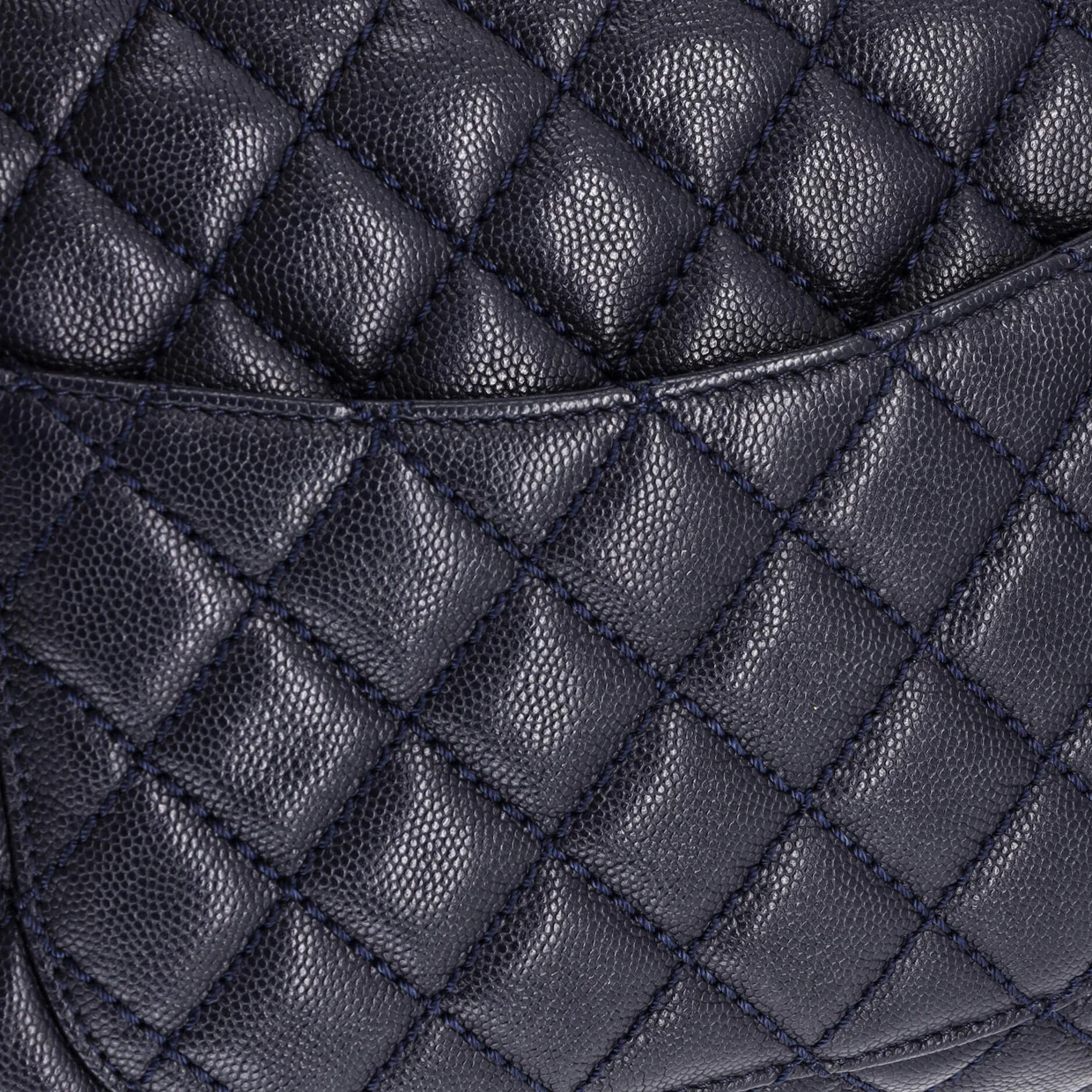 Coco Top Handle Bag Quilted Caviar with Lizard Small - Deep Luxury