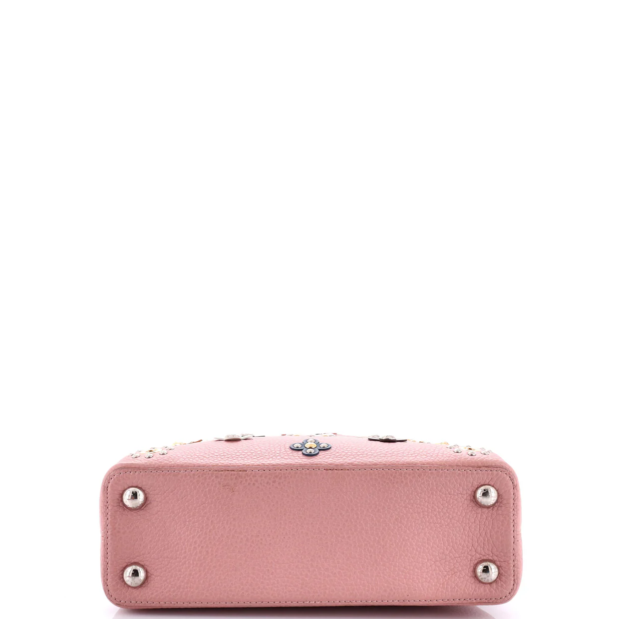 Capucines Bag Leather with Embellished Detail BB - Deep Luxury