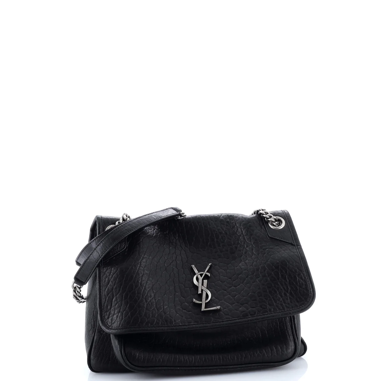 Niki Chain Flap Bag Leather Medium - Deep Luxury