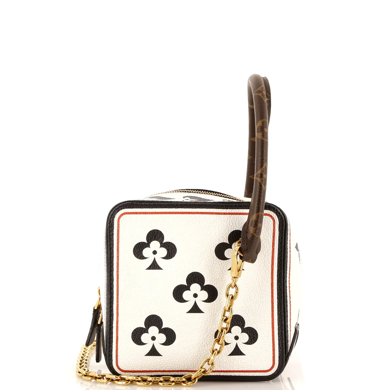 Square Bag Limited Edition Game On Leather with Monogram Canvas - Deep Luxury