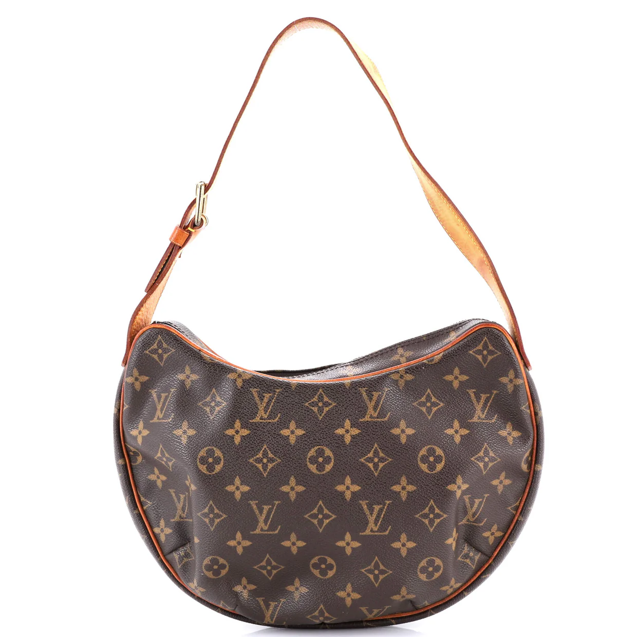 Croissant Handbag Monogram Canvas MM - Deep Luxury