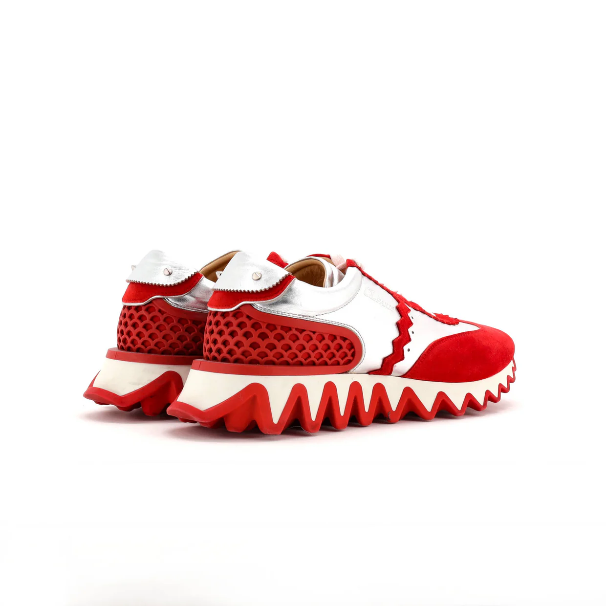 Loubishark Sneakers Leather and Suede - Deep Luxury