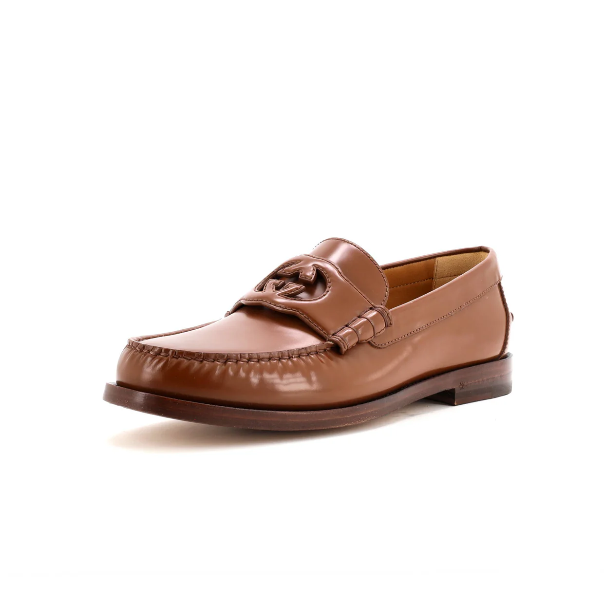 Men's Interlocking G Cutout Loafers Leather - Deep Luxury