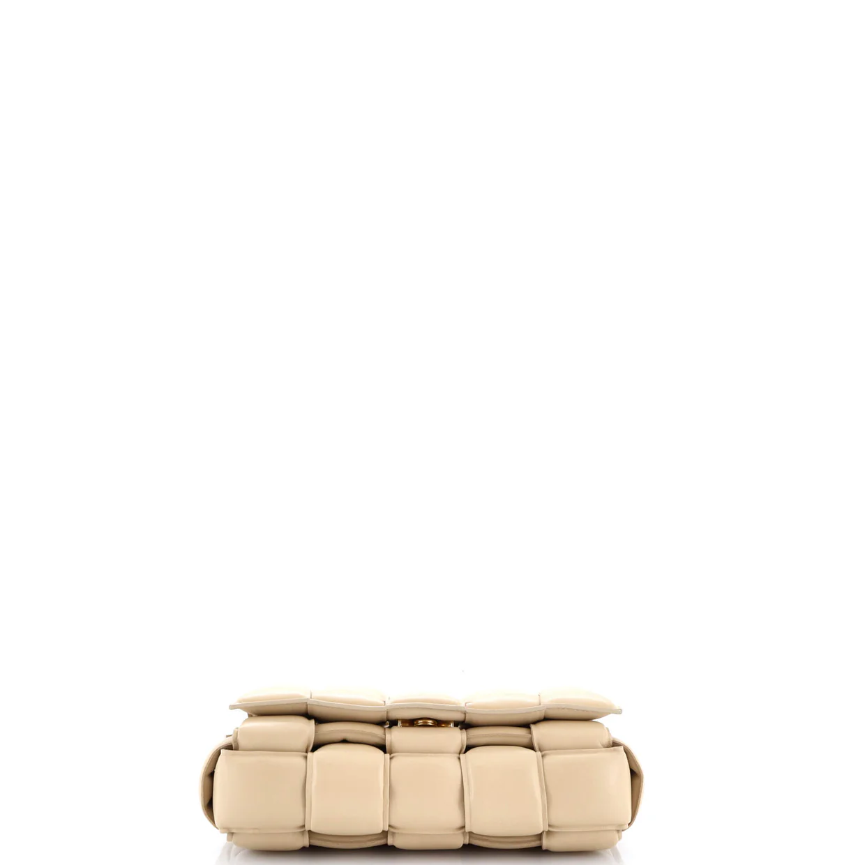 Cassette Chain Crossbody Bag Padded Maxi Intrecciato Leather - Deep Luxury