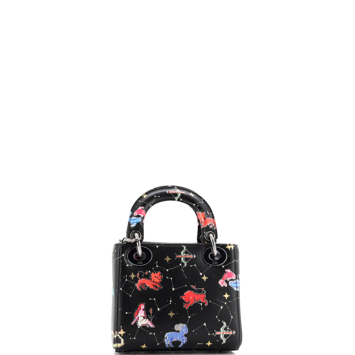 Lady Dior Bag Limited Edition Pixel Zodiac Printed Calfskin Mini - Deep Luxury
