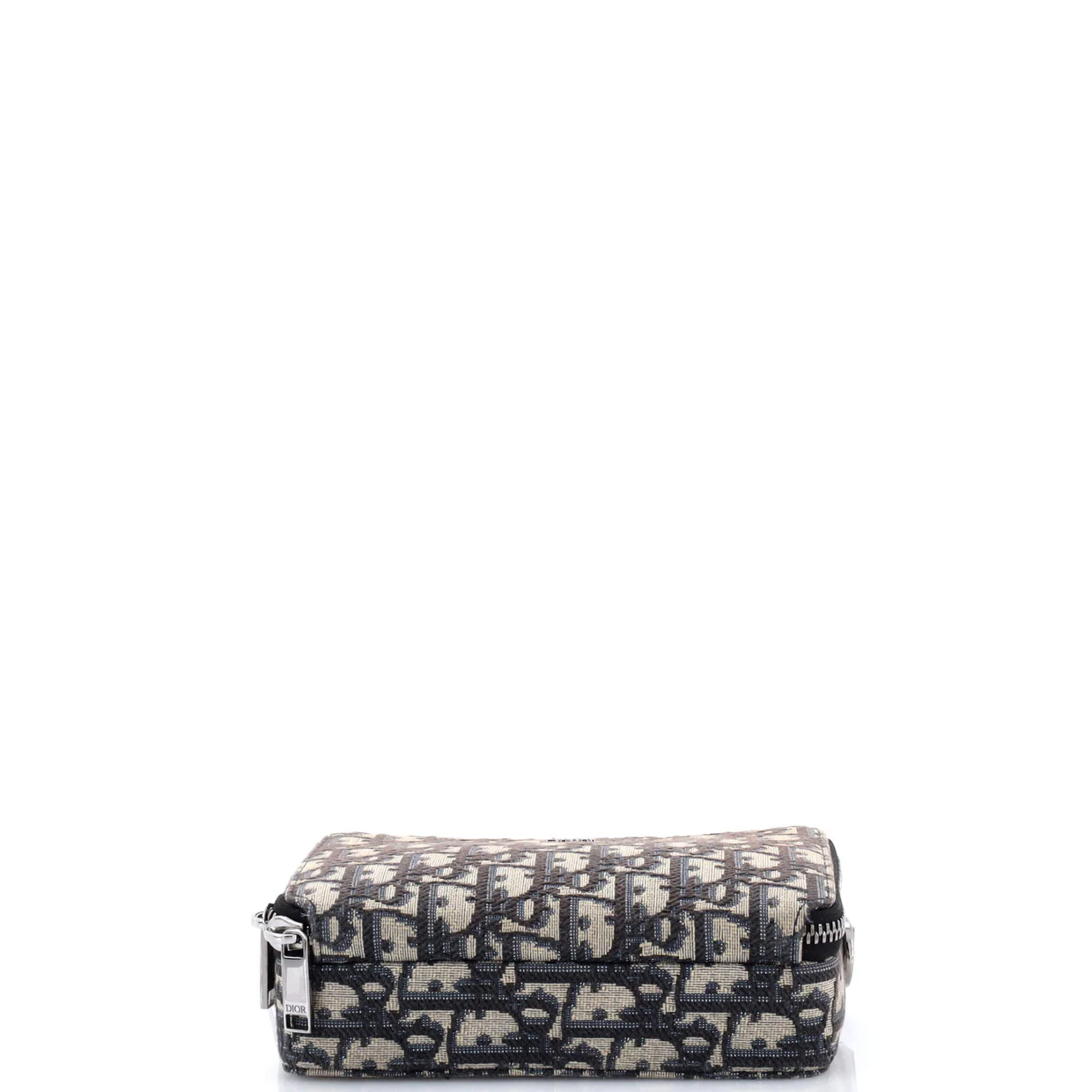 Double Zip Crossbody Pouch Oblique Canvas - Deep Luxury