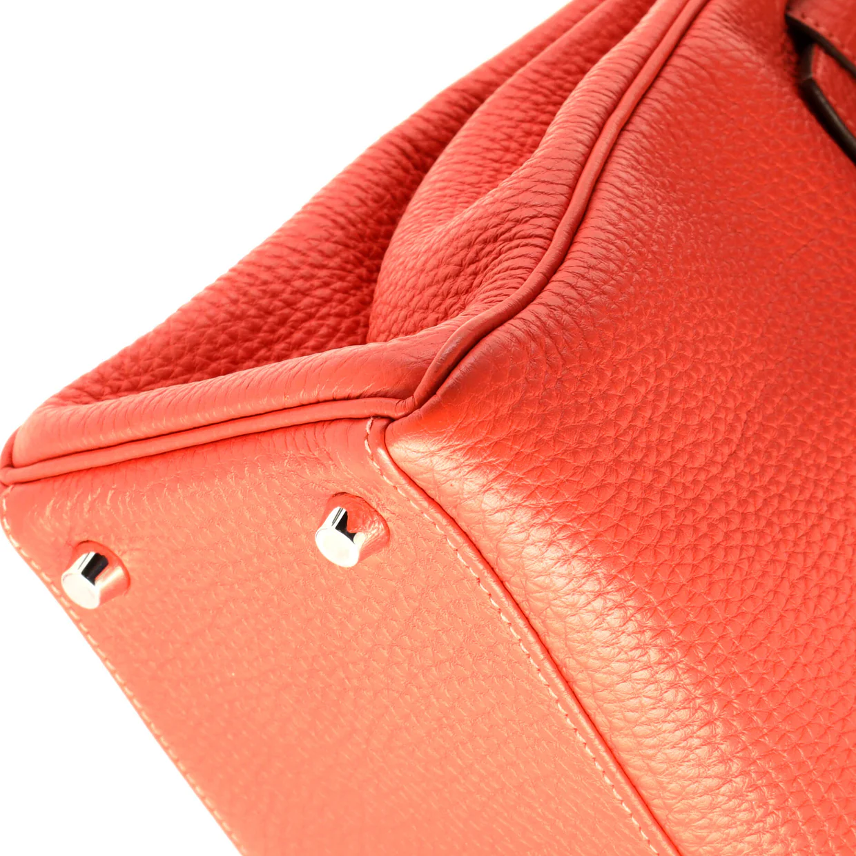 Kelly Handbag Rouge Pivoine Clemence with Palladium Hardware 28 - Deep Luxury