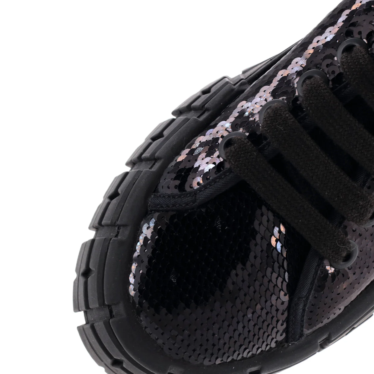 Women's Double Wheel Platform Sneakers Sequins - Deep Luxury