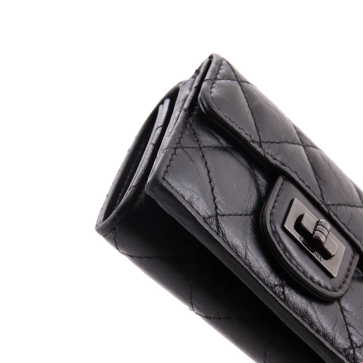 Reissue Compact Wallet Quilted Aged Calfskin - Deep Luxury