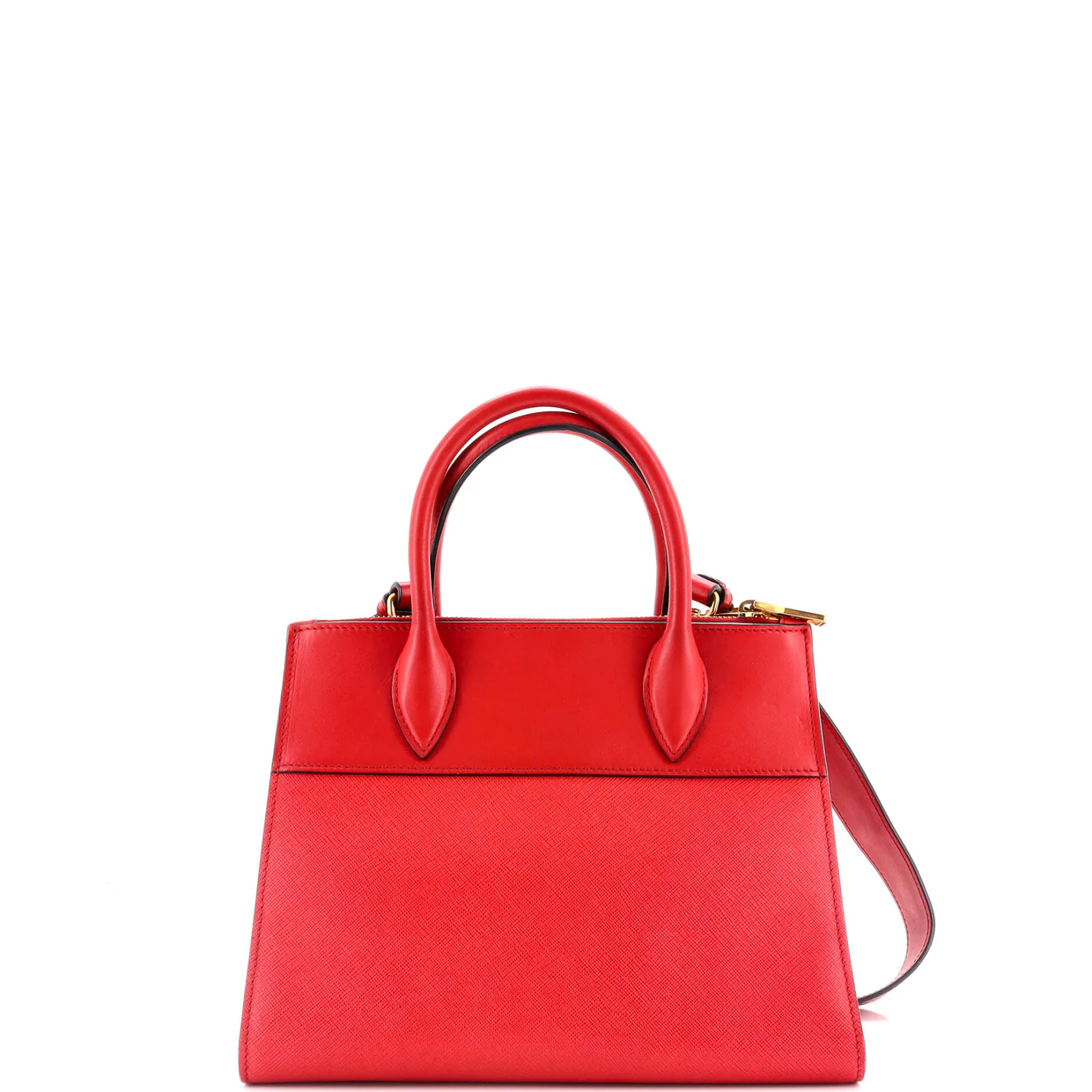 Paradigme Tote Saffiano with City Calf Small - Deep Luxury