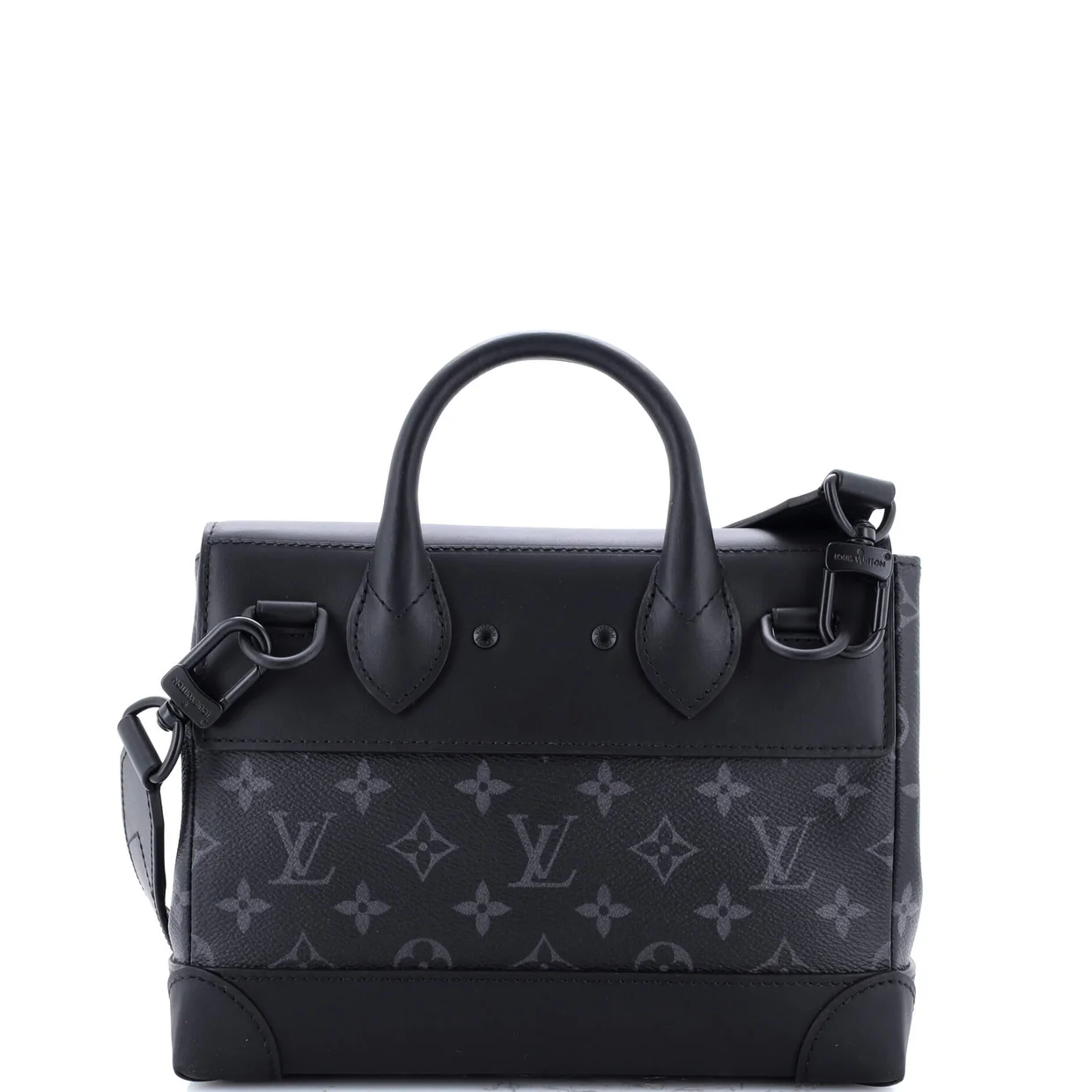 Steamer Crossbody Bag Monogram Eclipse Canvas PM - Deep Luxury