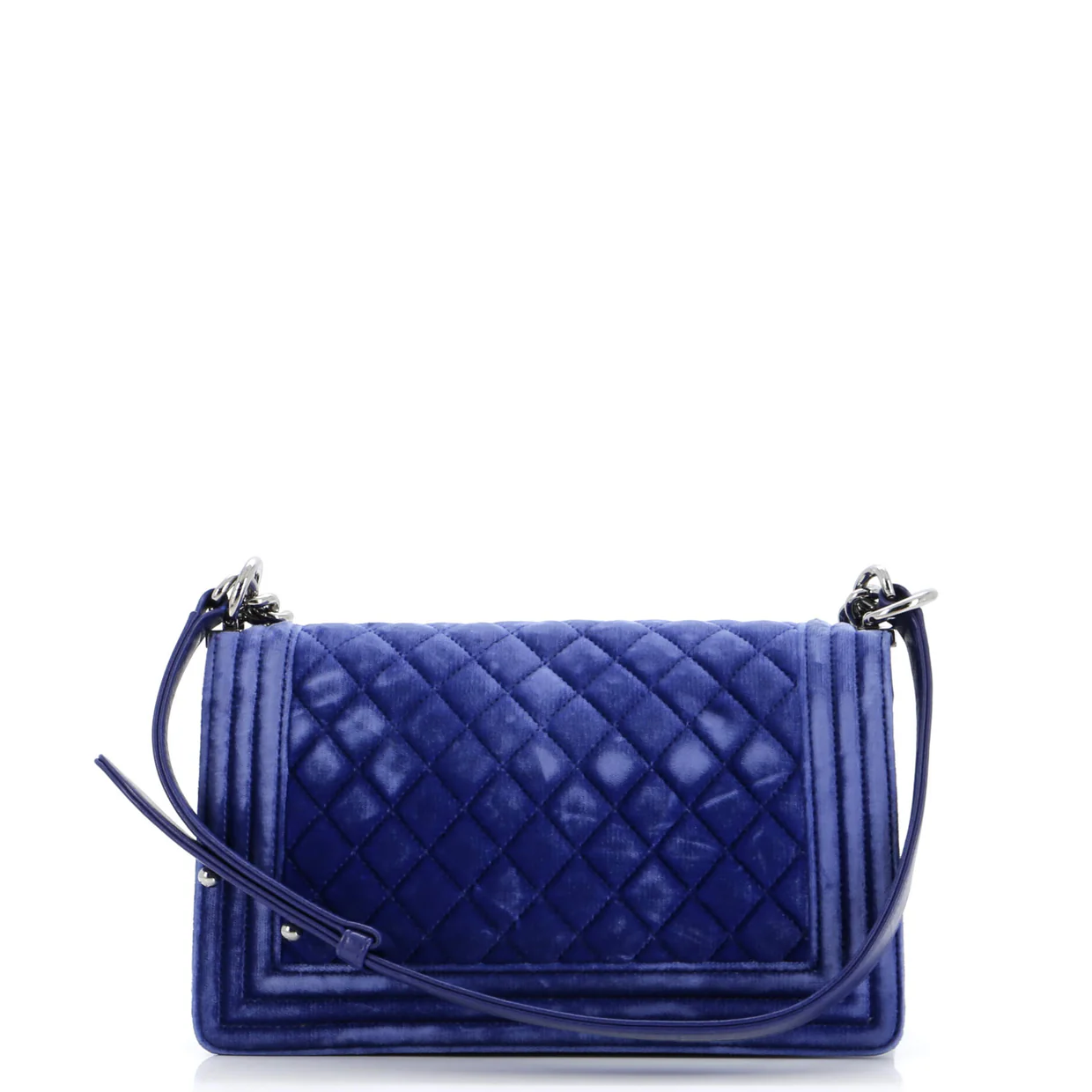 Boy Flap Bag Quilted Velvet Old Medium - Deep Luxury