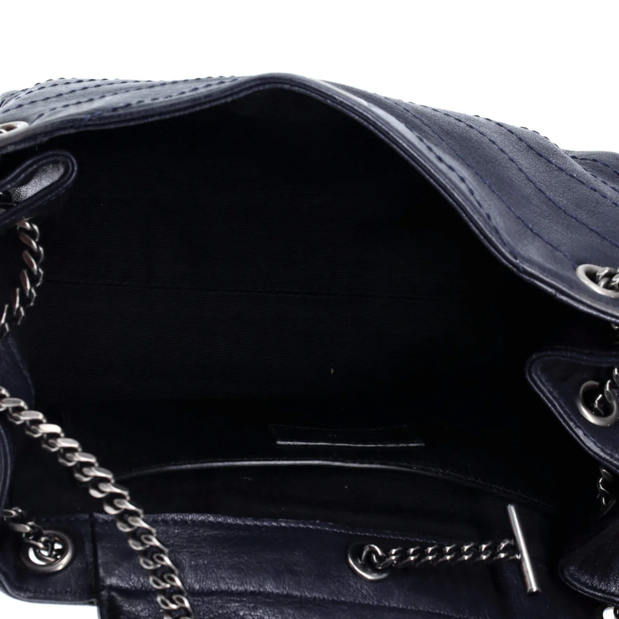 Nolita Satchel Matelasse Chevron Leather Small - Deep Luxury