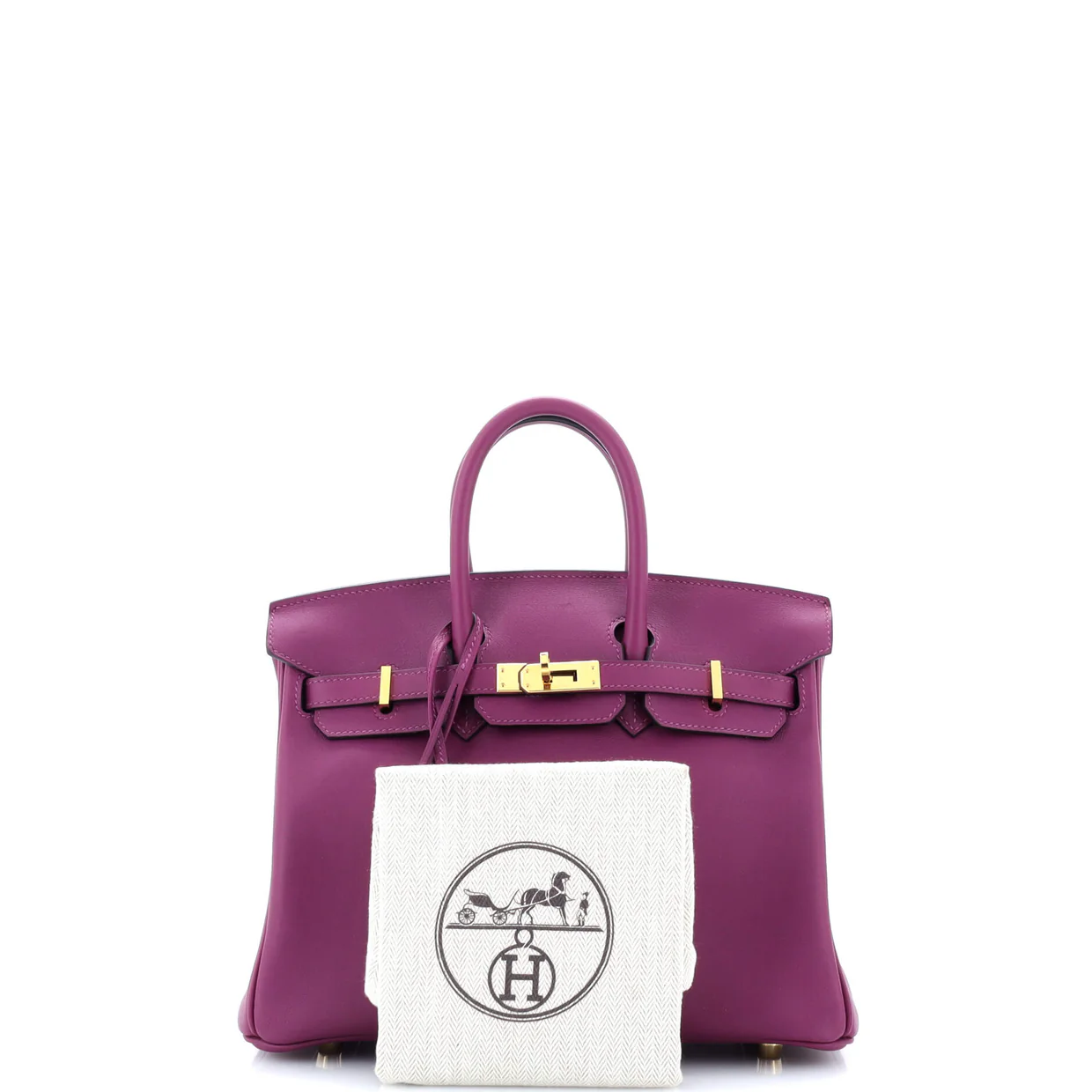 Birkin Handbag Anemone Swift with Gold Hardware 25 - Deep Luxury