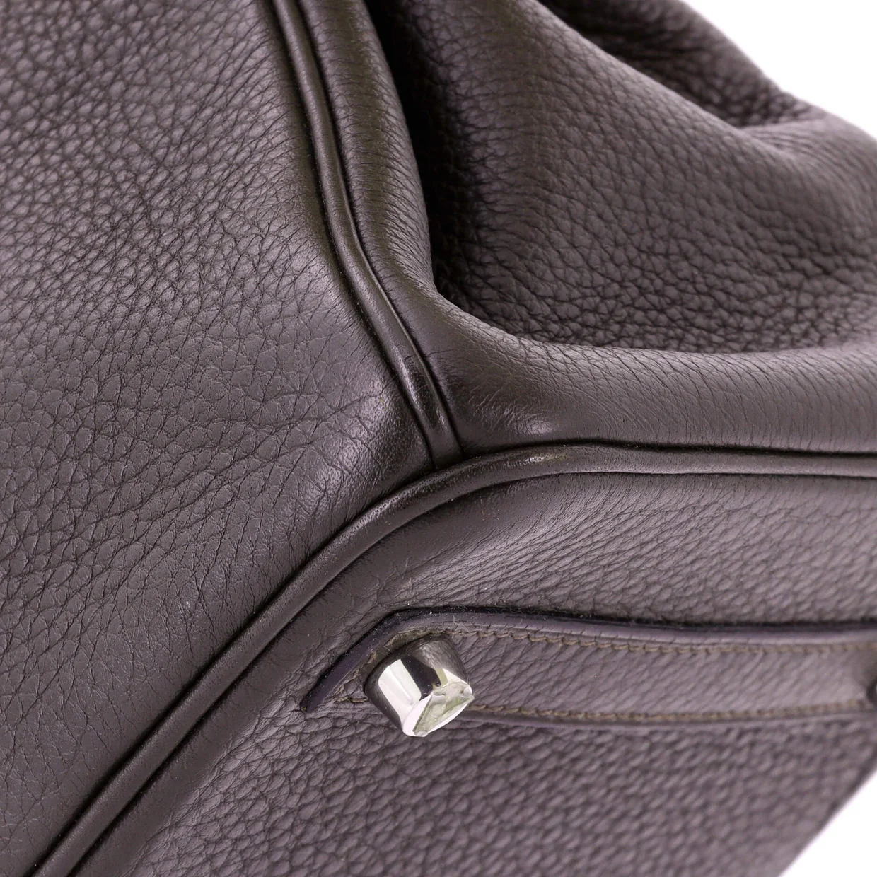 Birkin Handbag Ebene Clemence with Palladium Hardware 30 - Deep Luxury