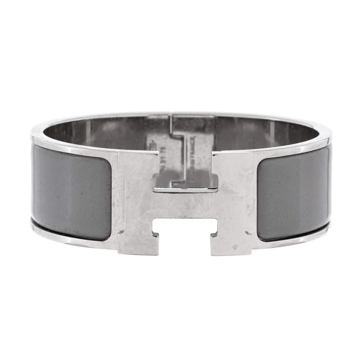Clic Clac H Bracelet Metal and Enamel Wide - Deep Luxury