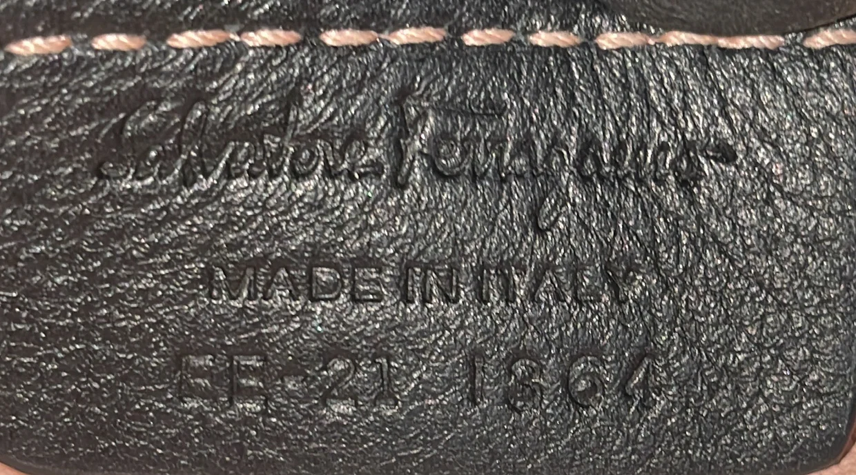 Trifolio Tote Gancini Embossed Leather Large - Deep Luxury