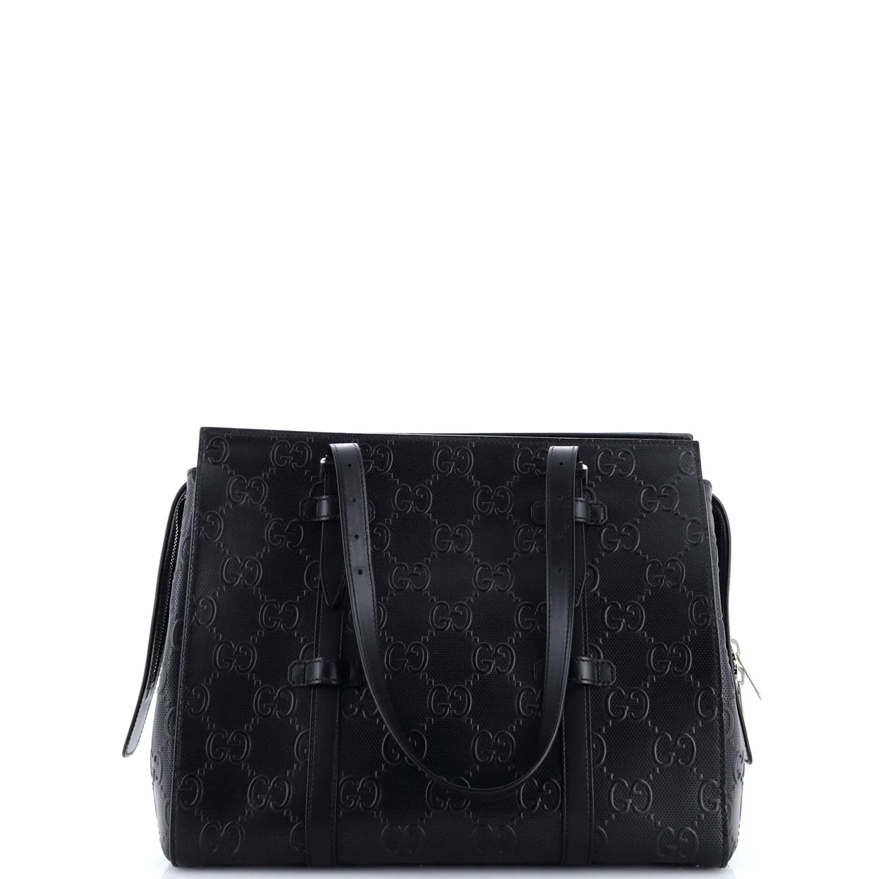 Tote Bag GG Embossed Perforated Leather - Deep Luxury