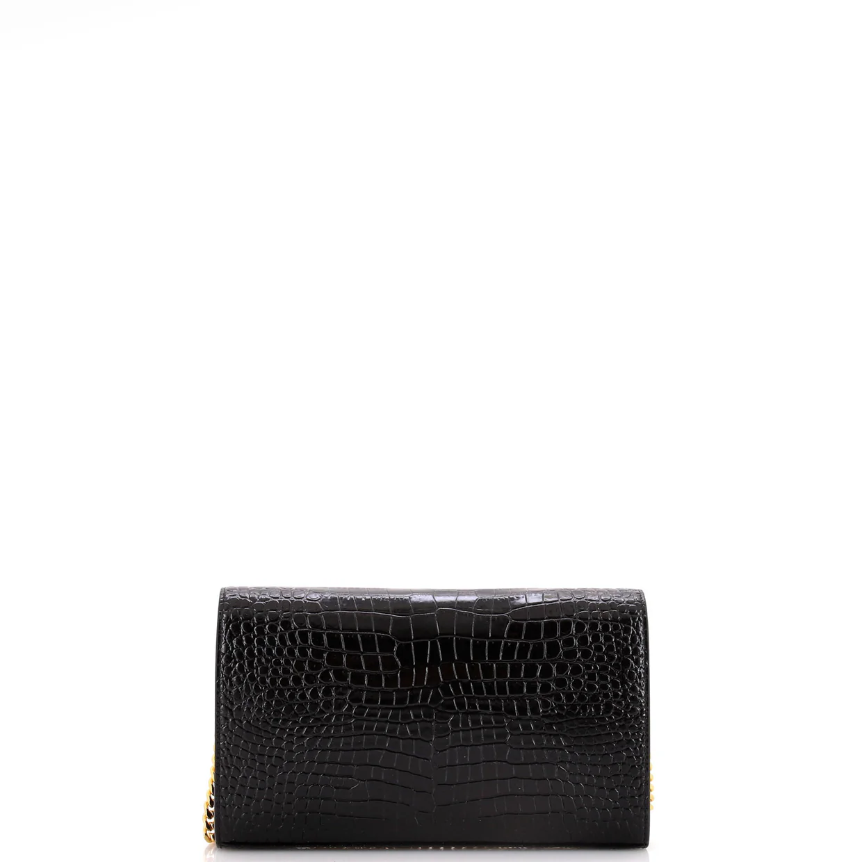 Classic Monogram Crossbody Bag Crocodile Embossed Leather Medium - Deep Luxury