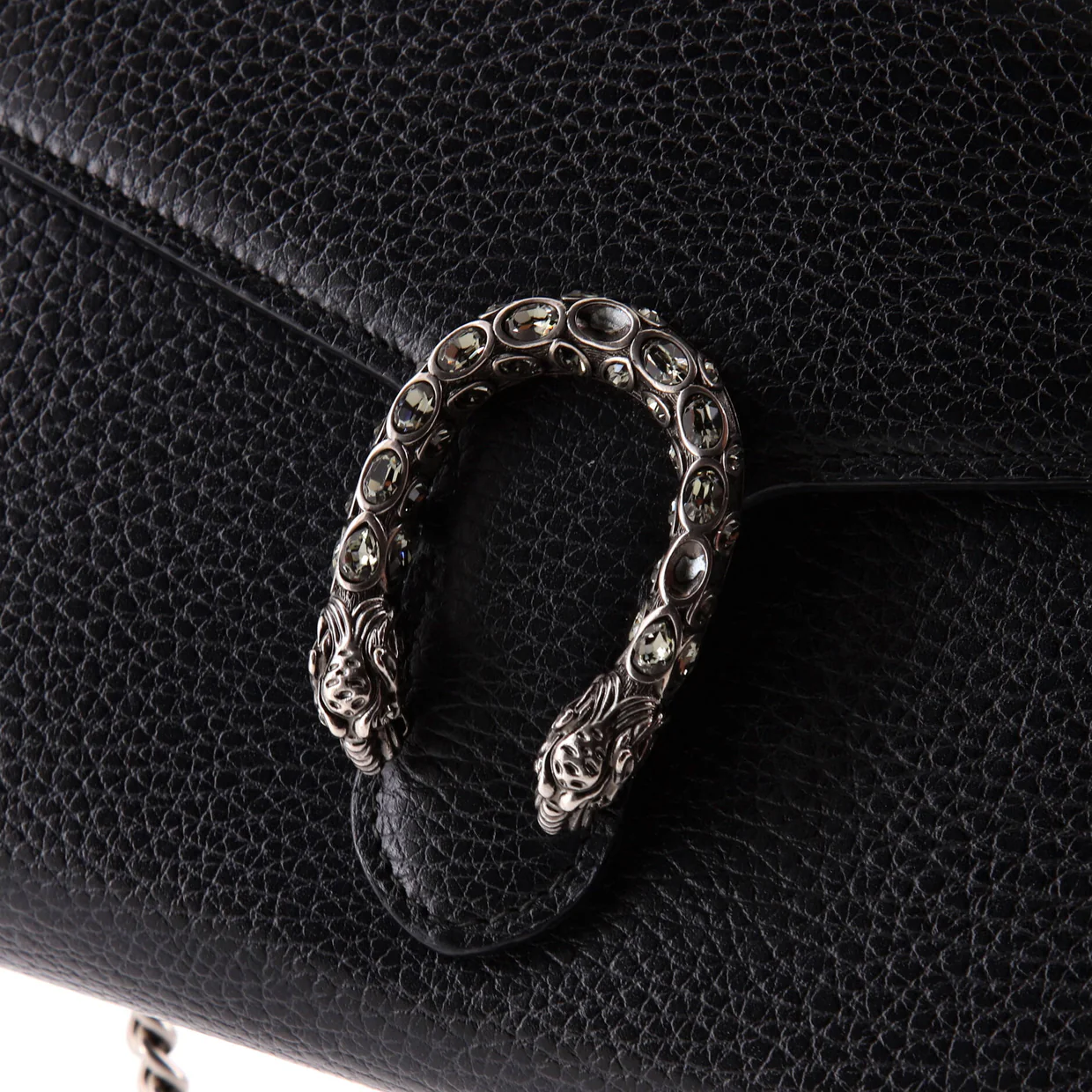 Dionysus Chain Wallet Leather with Embellished Detail Small - Deep Luxury