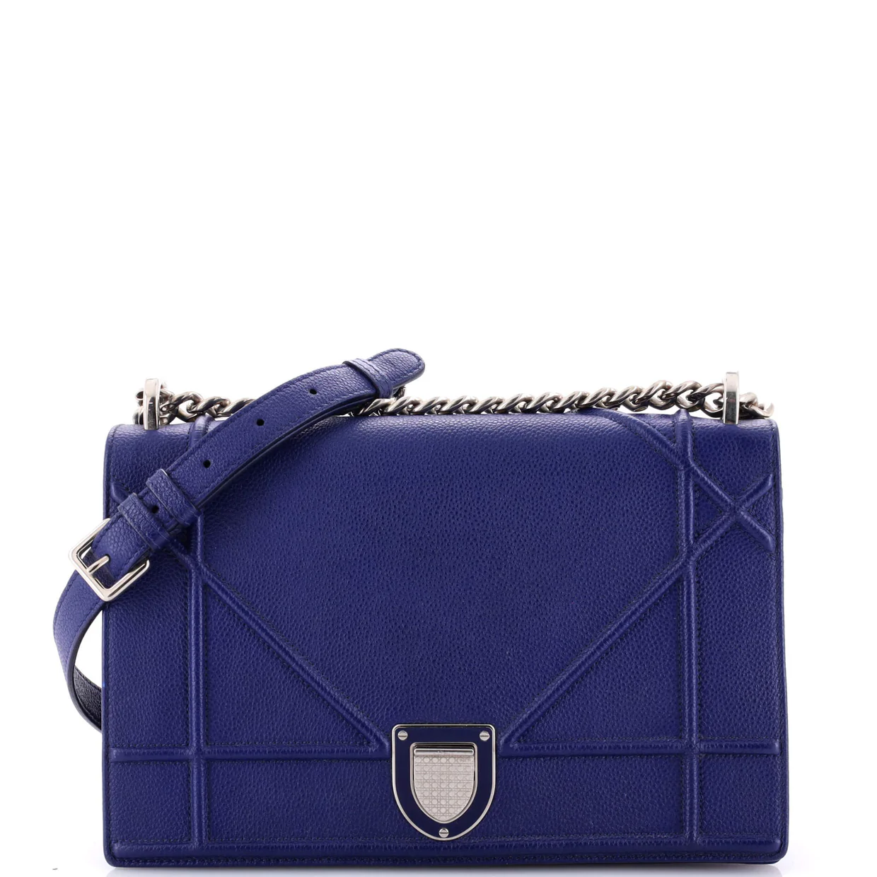 Diorama Flap Bag Grained Calfskin Medium - Deep Luxury