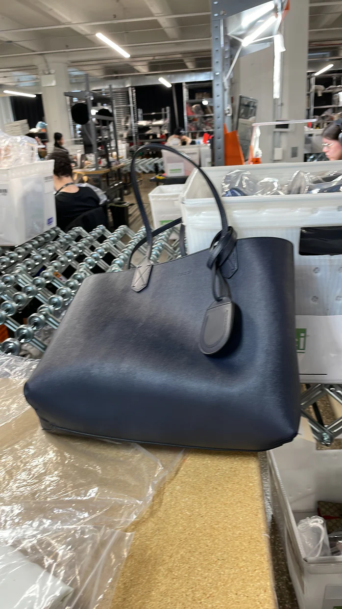 Reversible Tote Blooms GG Print Leather Medium - Deep Luxury