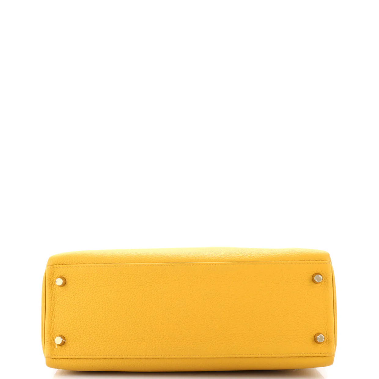 Kelly Handbag Jaune Ambre Togo with Gold Hardware 32 - Deep Luxury