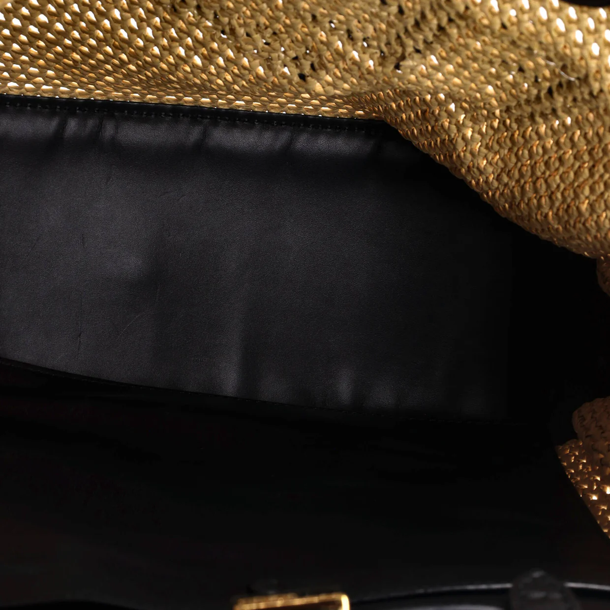 Peekaboo X-Tote Raffia Medium - Deep Luxury