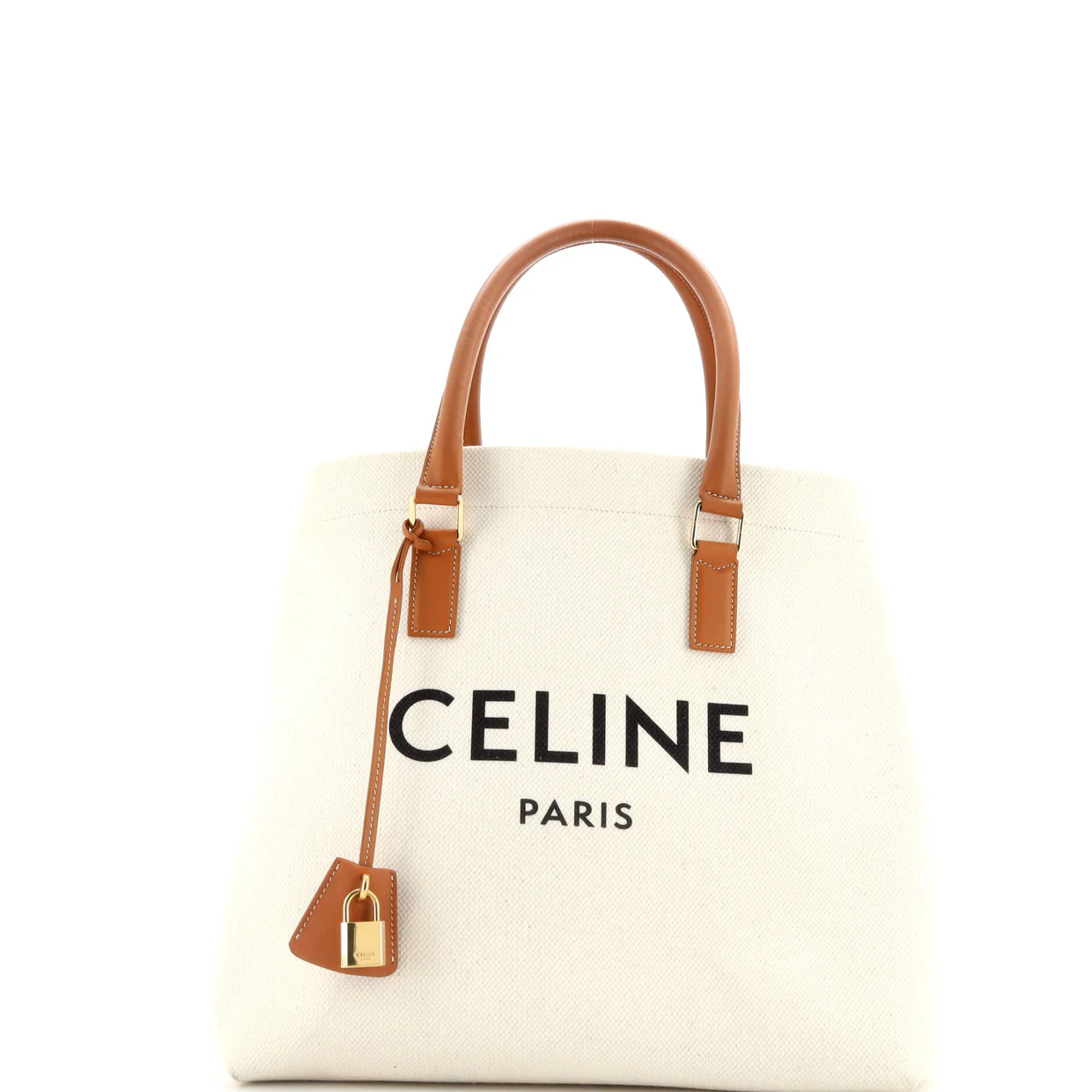 Horizontal Cabas Tote Canvas with Leather Small - Deep Luxury