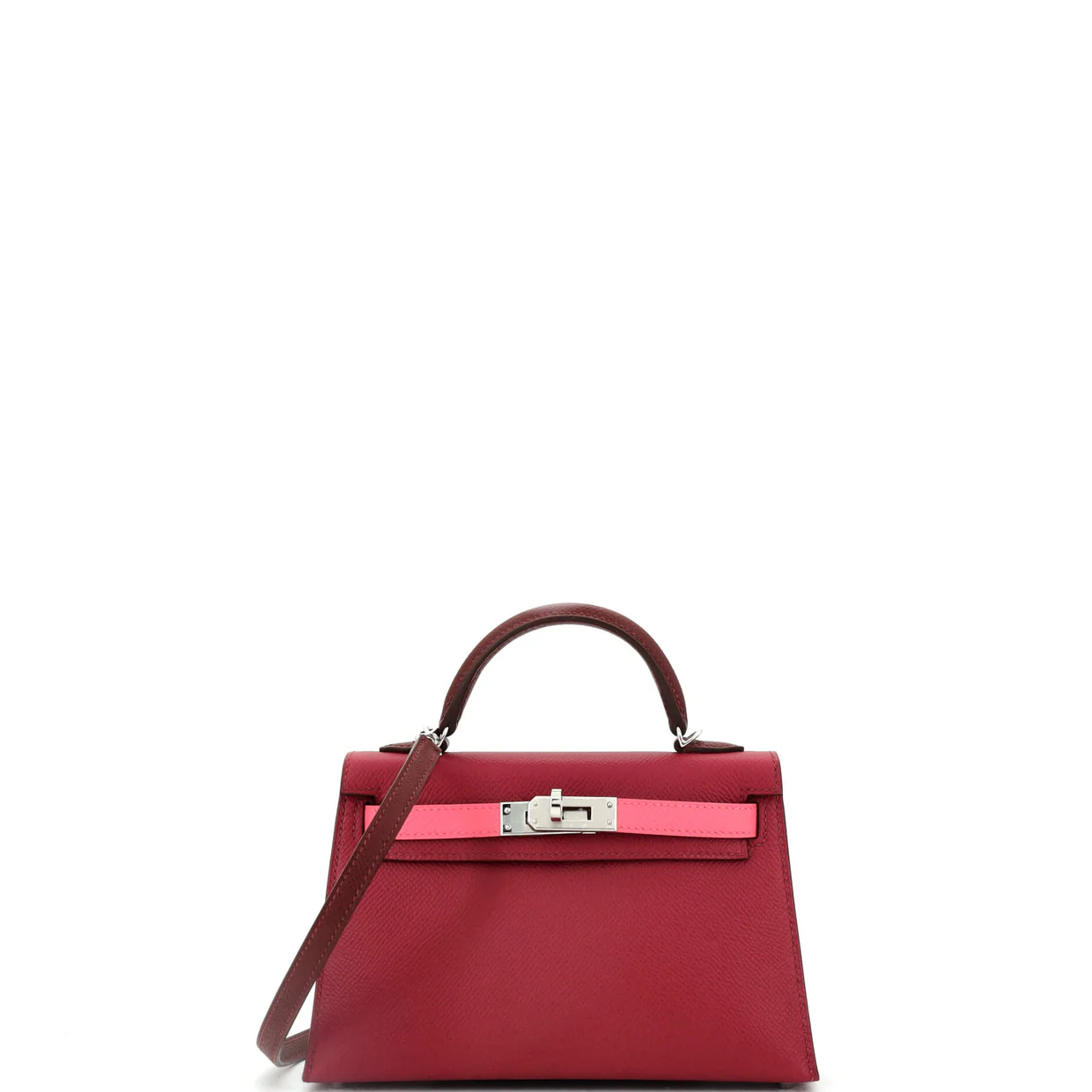 Kelly Mini II Bag Tricolor Epsom with Palladium Hardware 20 - Deep Luxury