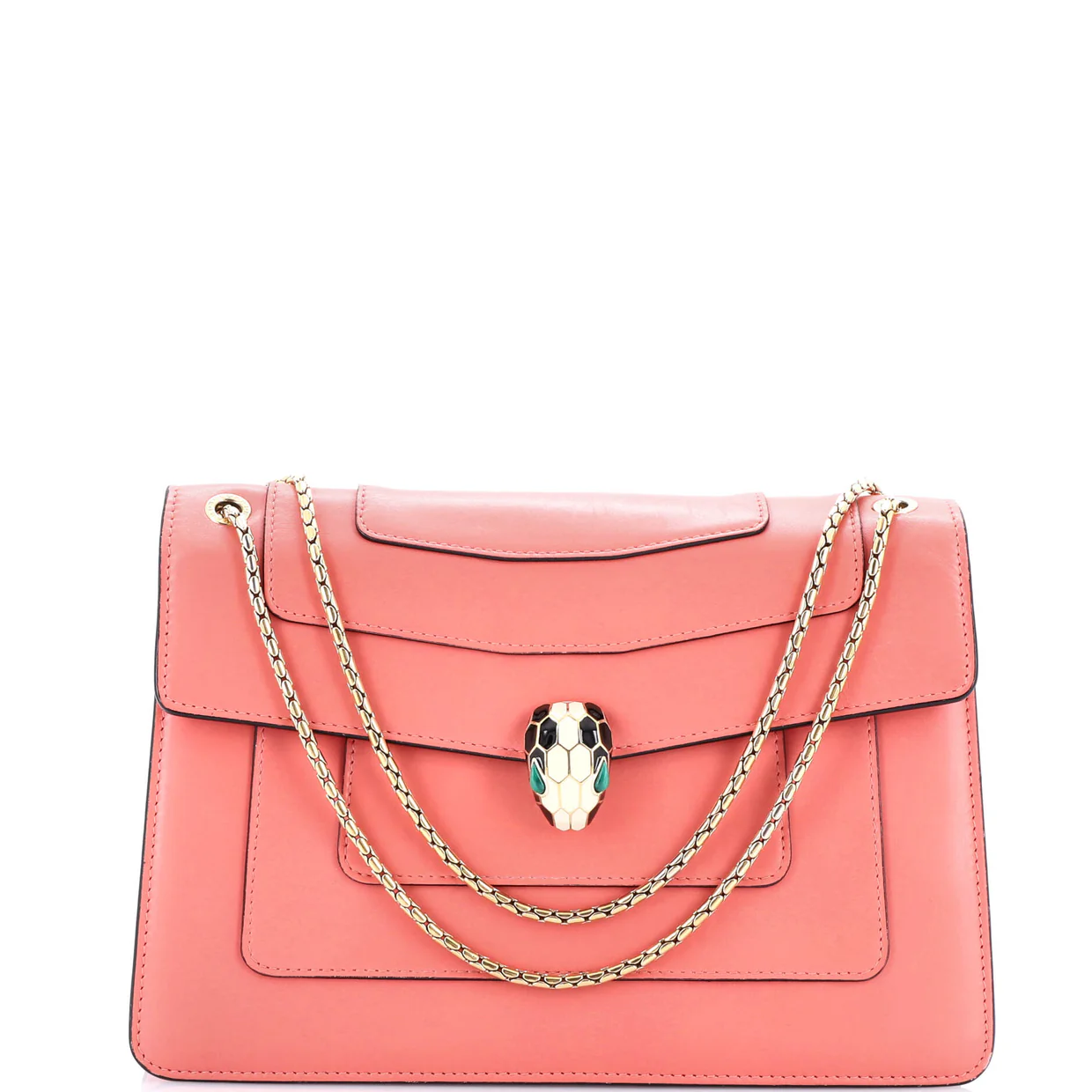 Serpenti Forever Shoulder Bag Leather Medium - Deep Luxury