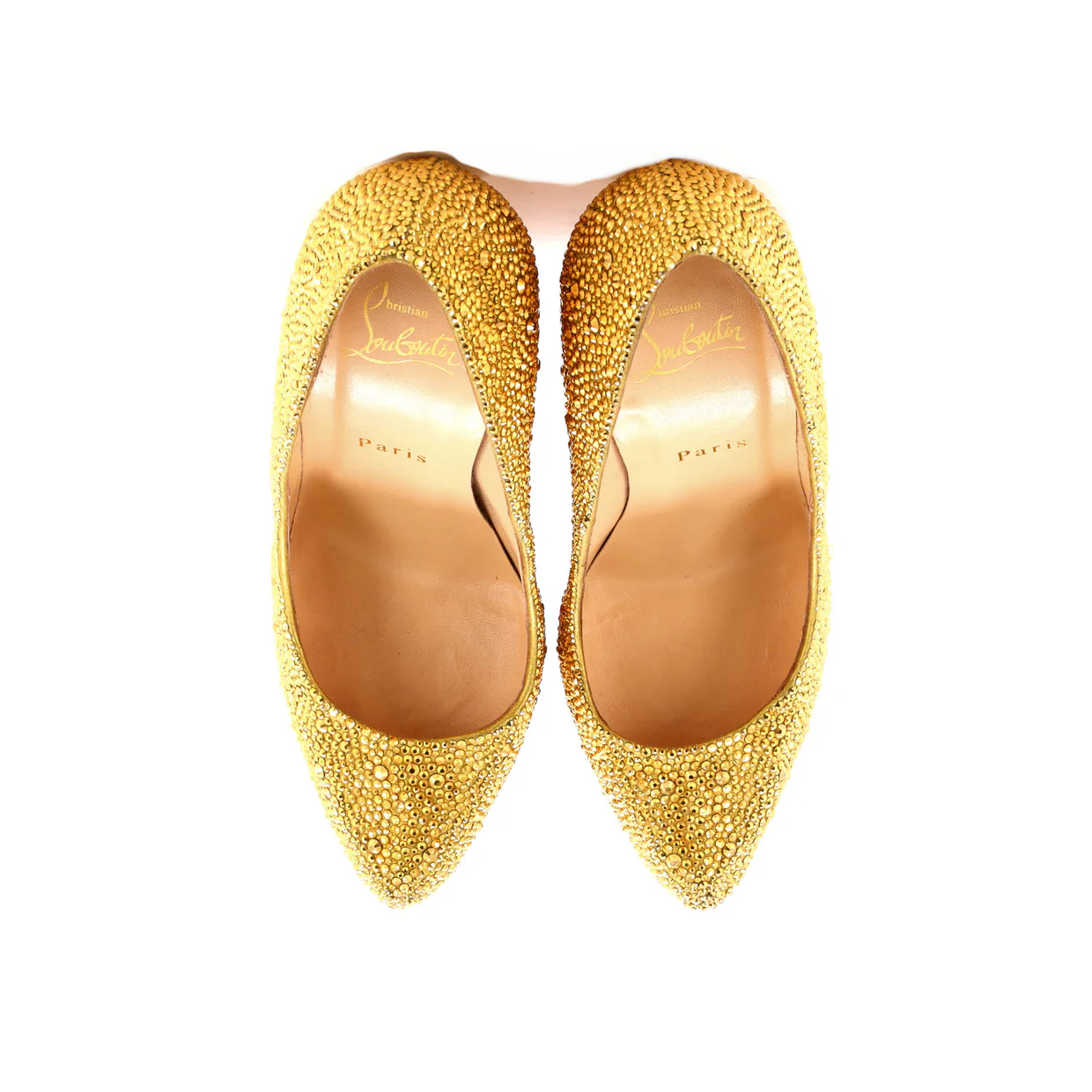 Women's Daffodile Pumps Crystal Embellished Leather 160 - Deep Luxury
