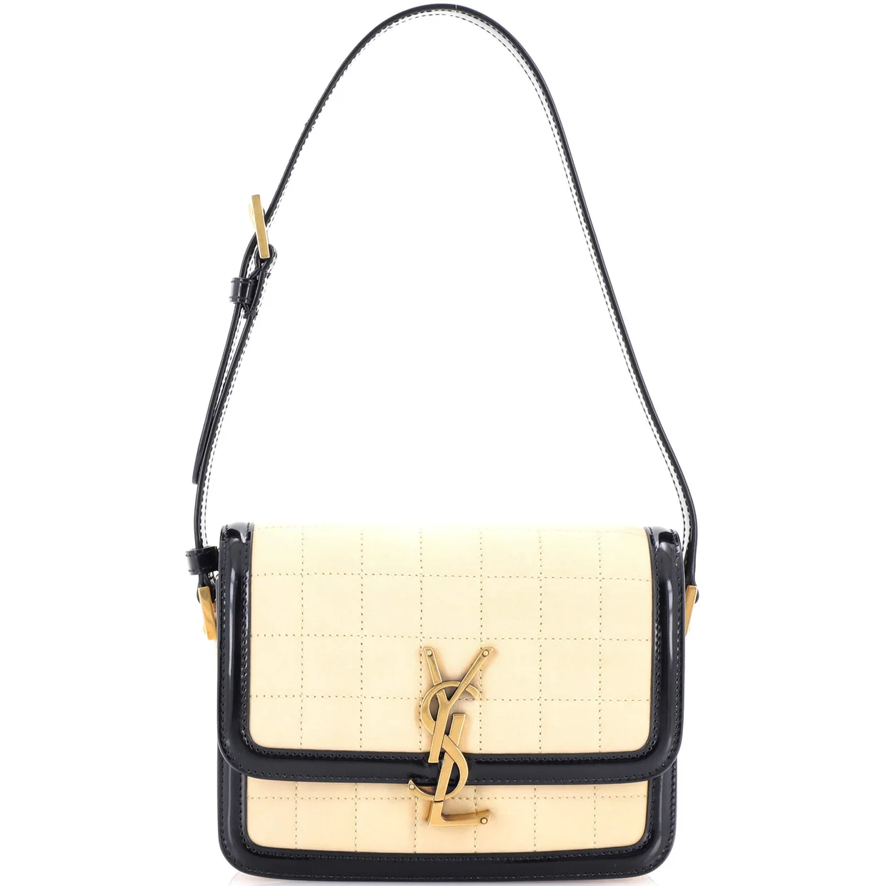 Solferino Bag Quilted Suede Small - Deep Luxury