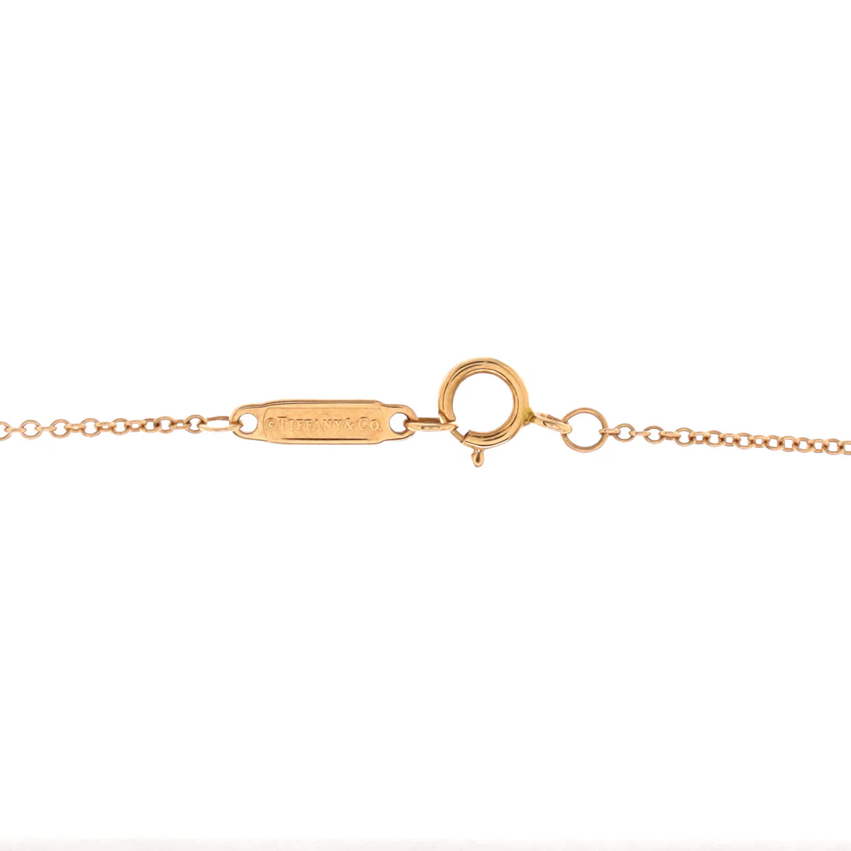 T Circle Pendant Necklace 18K Rose Gold with Diamonds Small - Deep Luxury