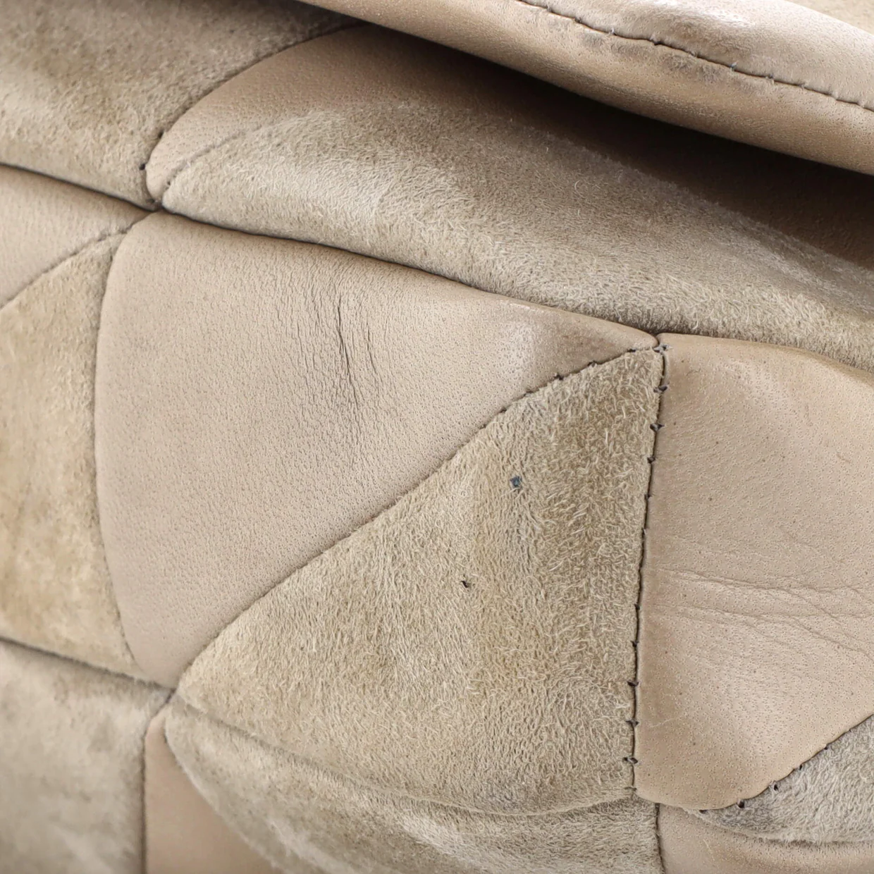 Jamie Baguette Shoulder Bag Quilted Leather and Suede Medium - Deep Luxury