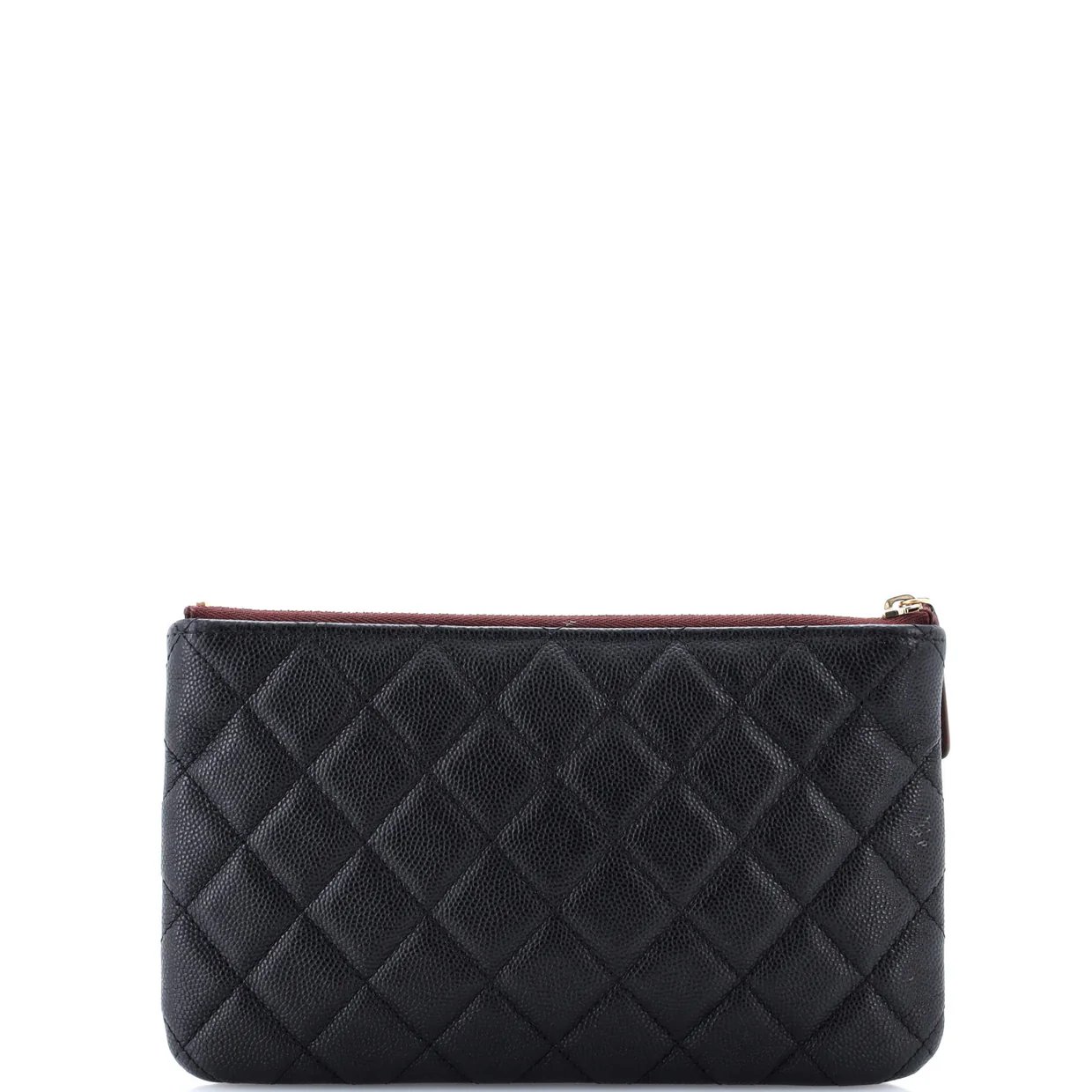 O Case Clutch Quilted Caviar Small - Deep Luxury