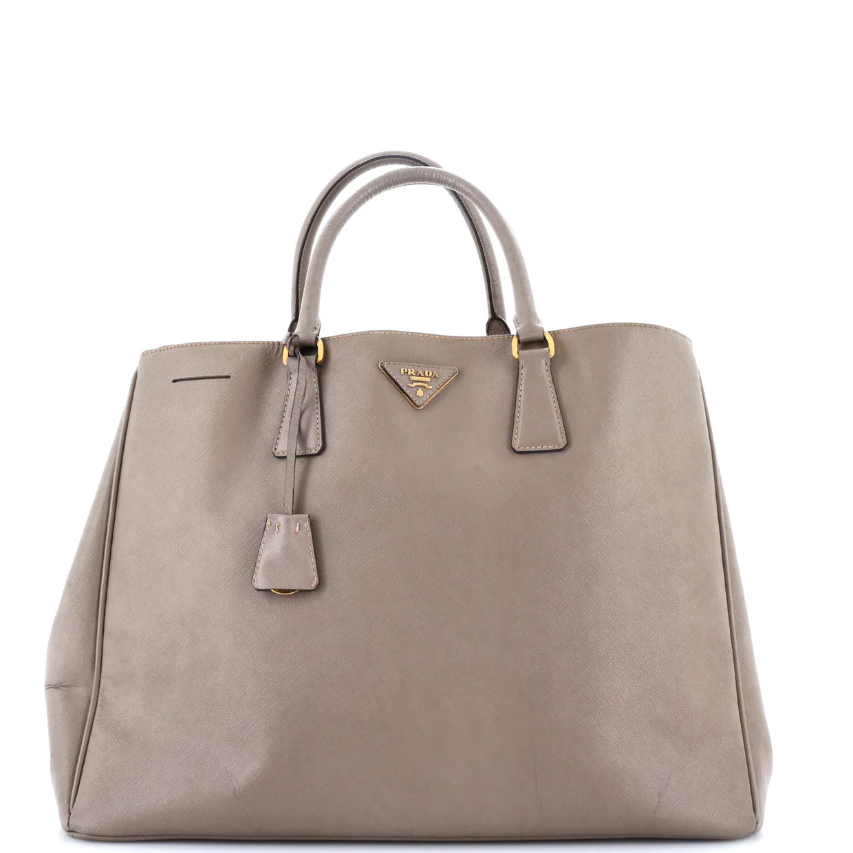 Double Zip Lux Tote Saffiano Leather XL - Deep Luxury