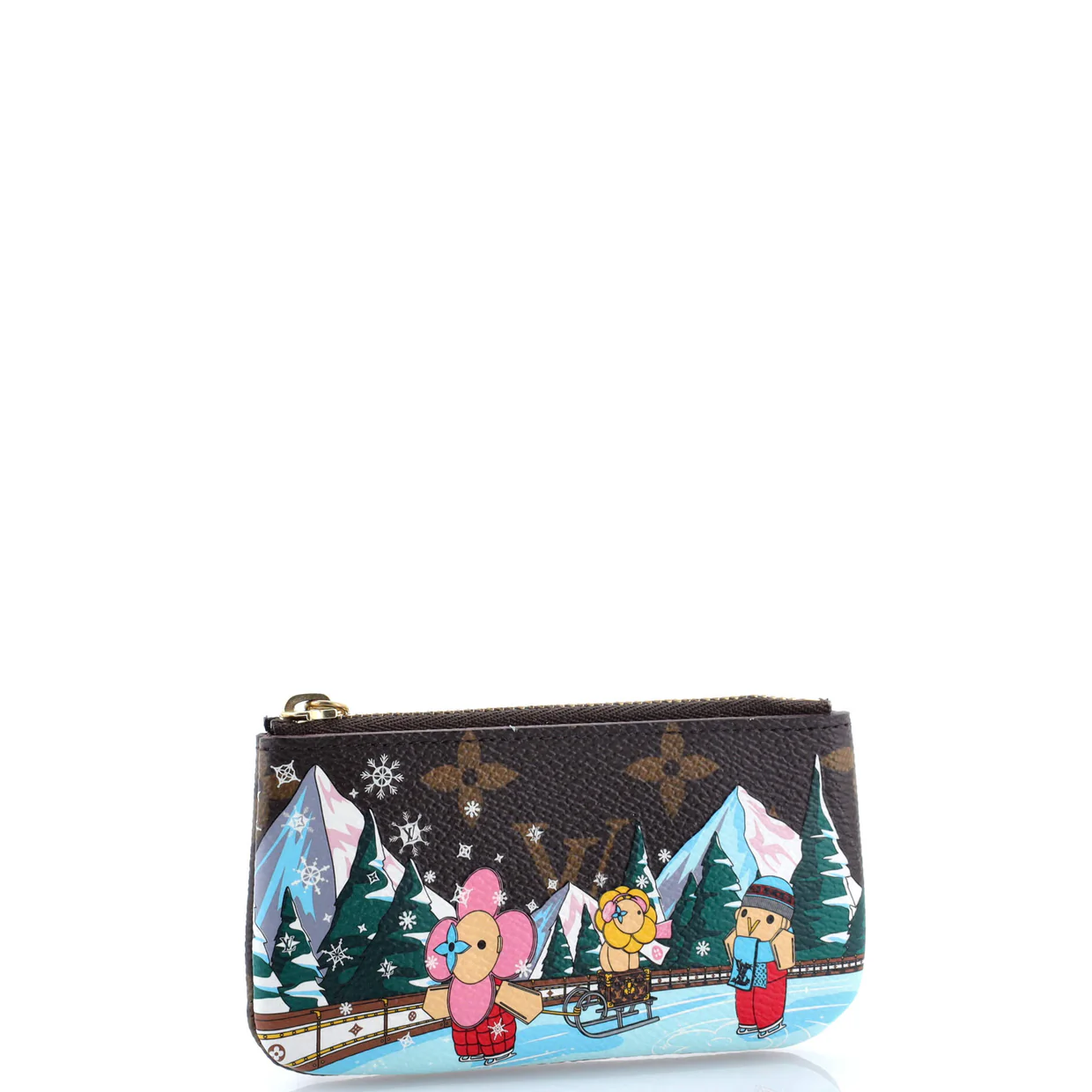 Key Pouch Limited Edition Vivienne Xmas Monogram Canvas - Deep Luxury