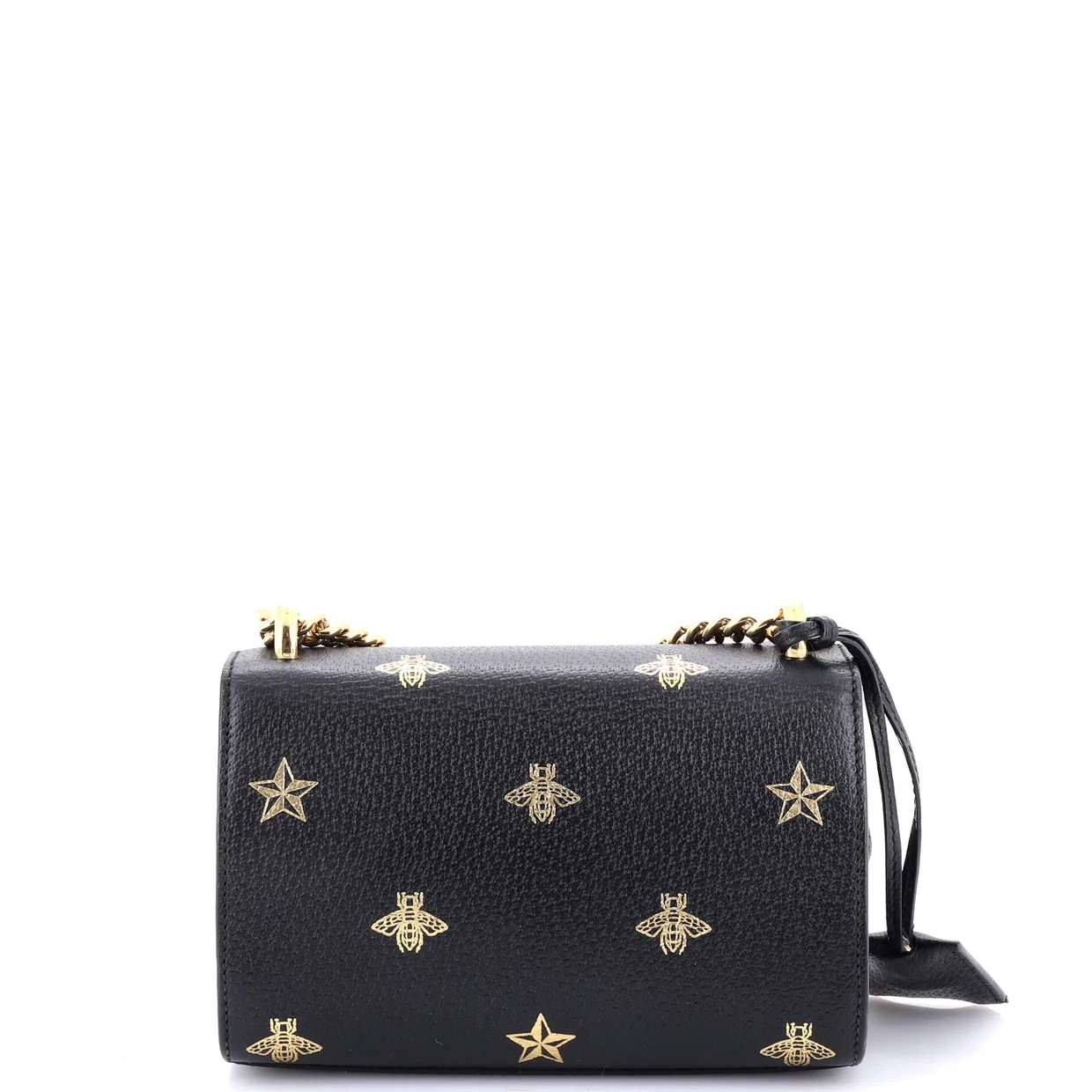 Padlock Shoulder Bag Printed Leather Small - Deep Luxury