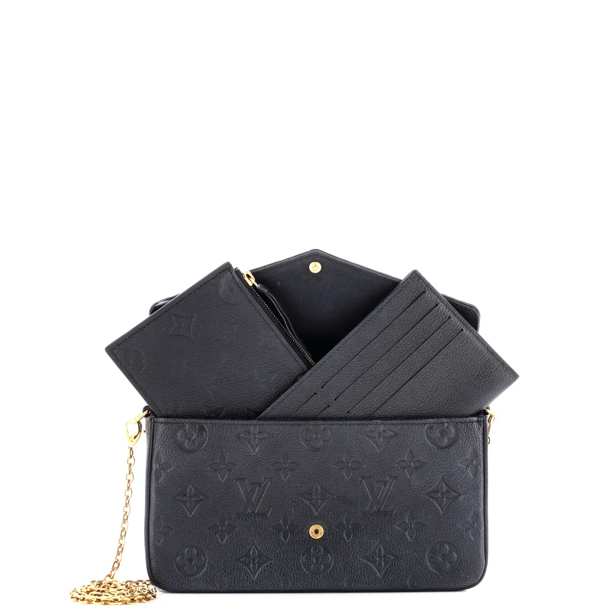 Felicie Pochette Monogram Empreinte Leather - Deep Luxury